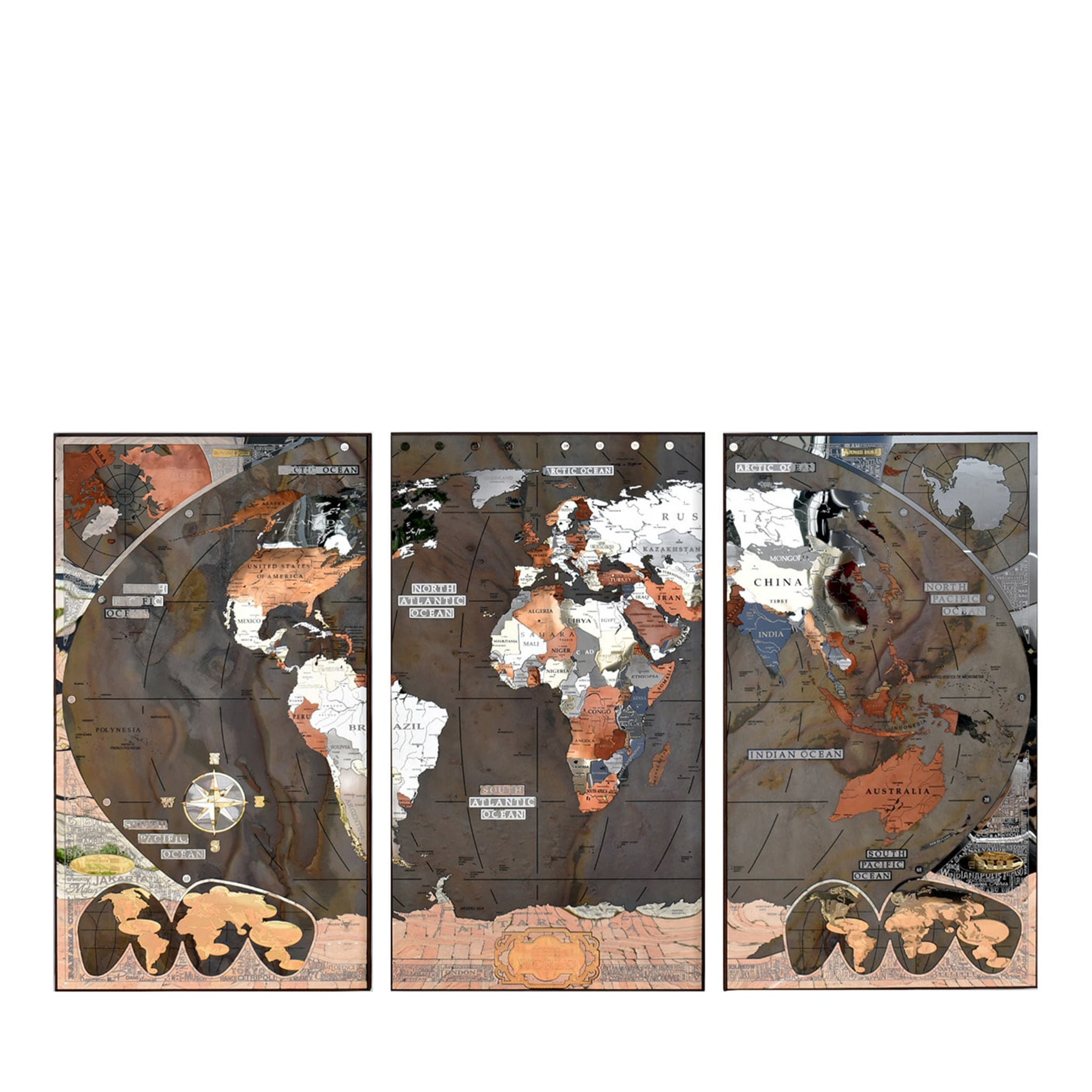 Milan Stone Artistic Wall Lamp Tryptic  - Main view