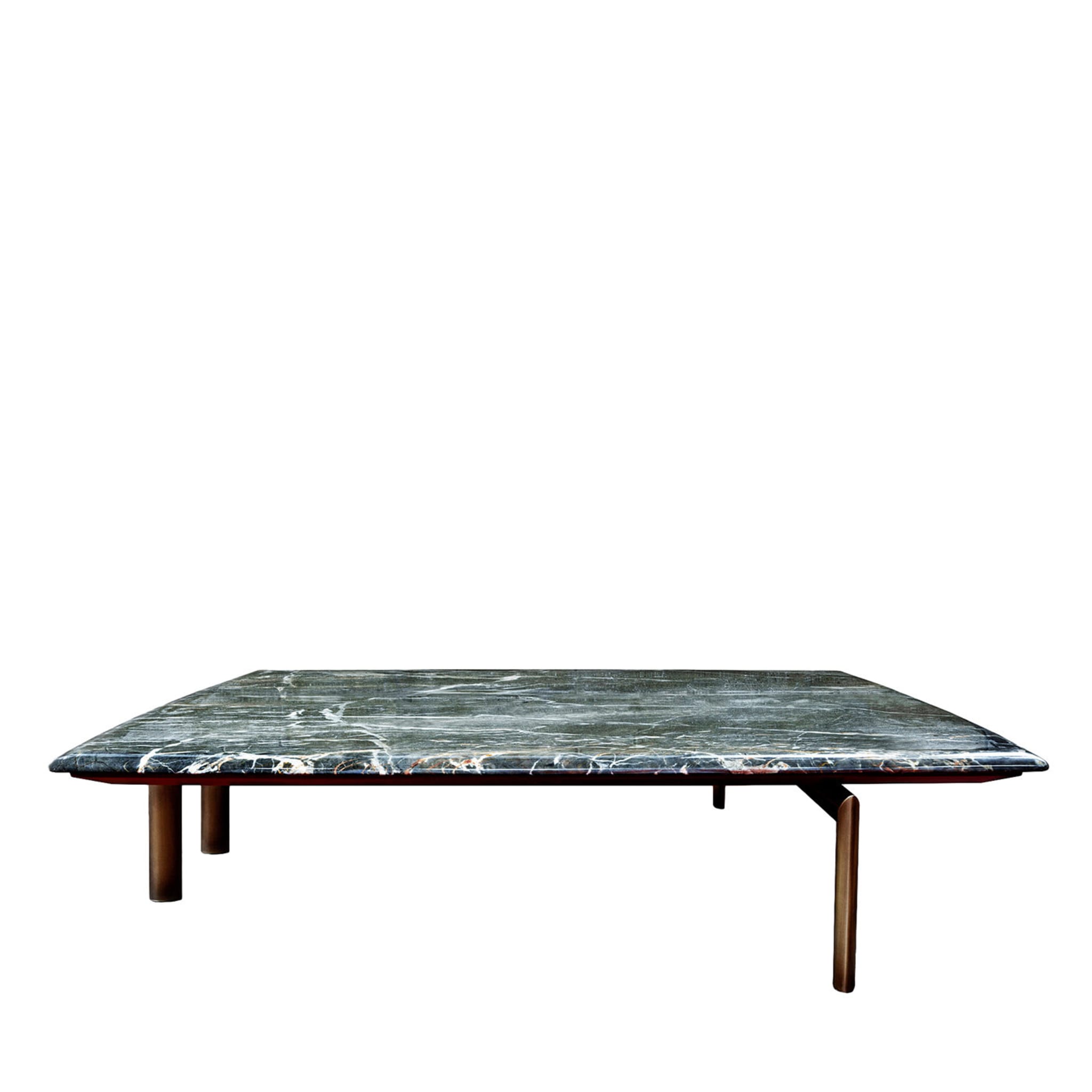 Table basse Sasso en marbre gris par Bosco Fair - Vue principale