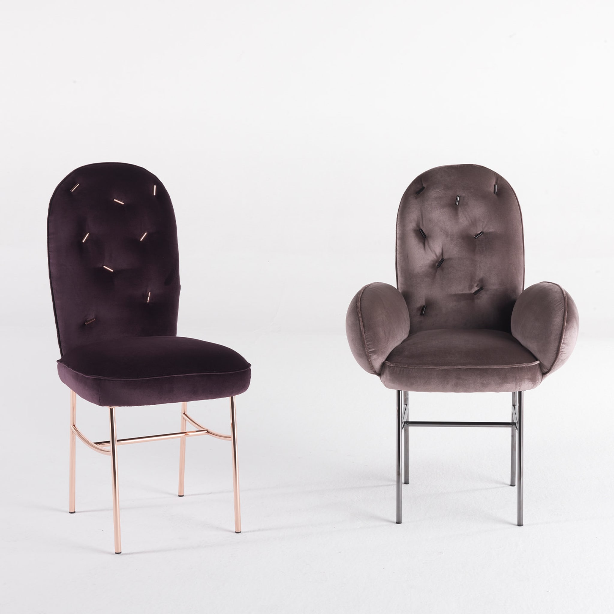 Ttemic Dark Purple Chair by Matteo Cibic - Alternative view 1