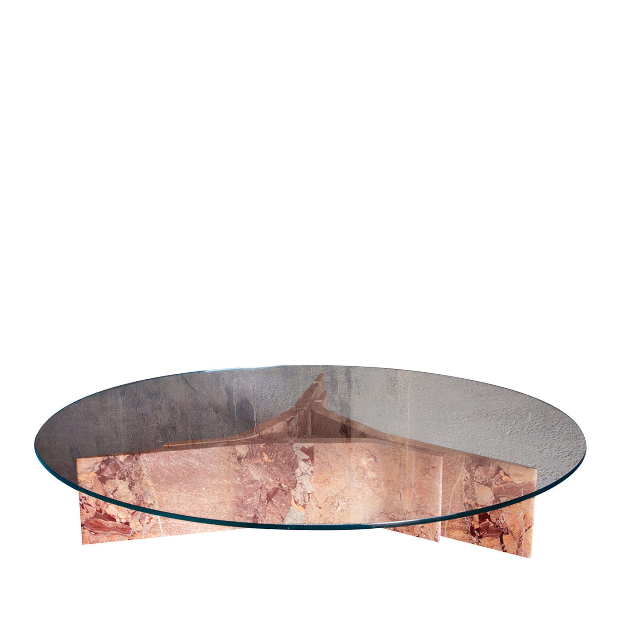 Tavolino da caffè Filo in edizione limitata con base in marmo Versailles - Vista principale
