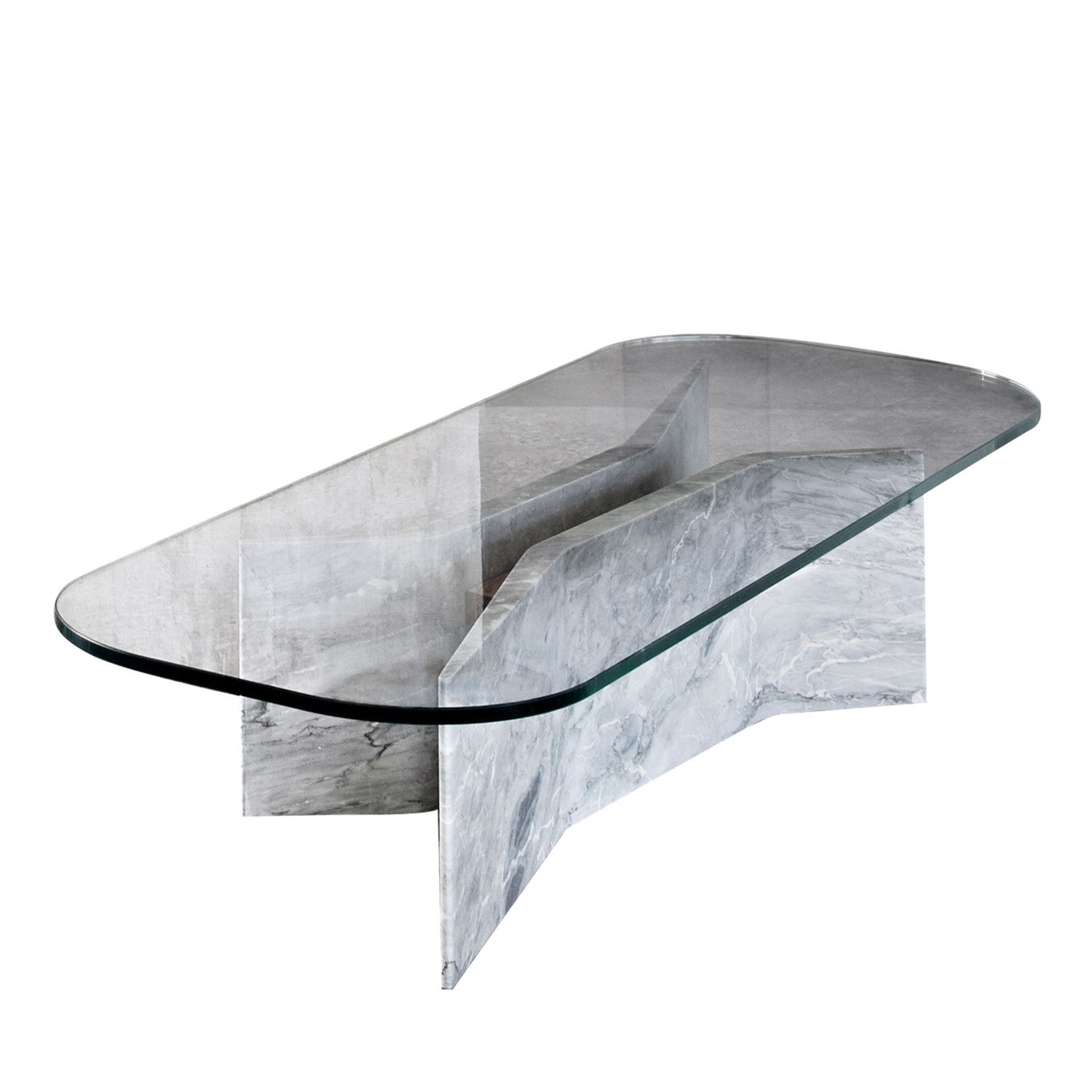 Table basse Filo avec base en marbre Versilys - Vue principale