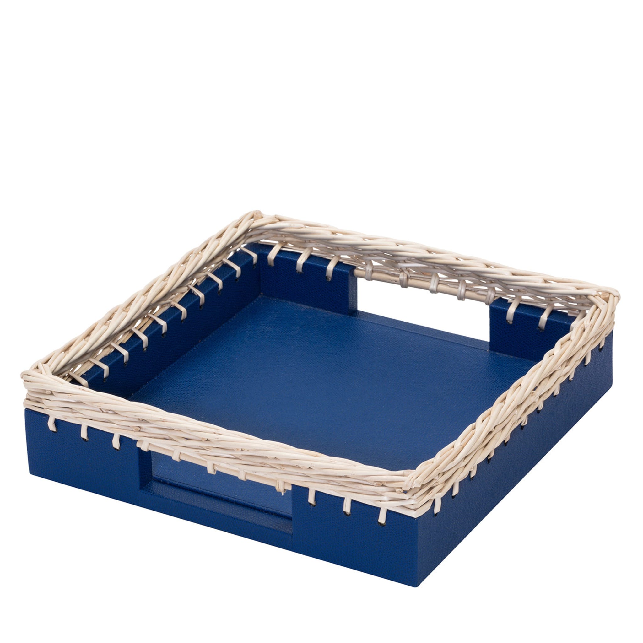 Giverny Blue Square Tray - Main view