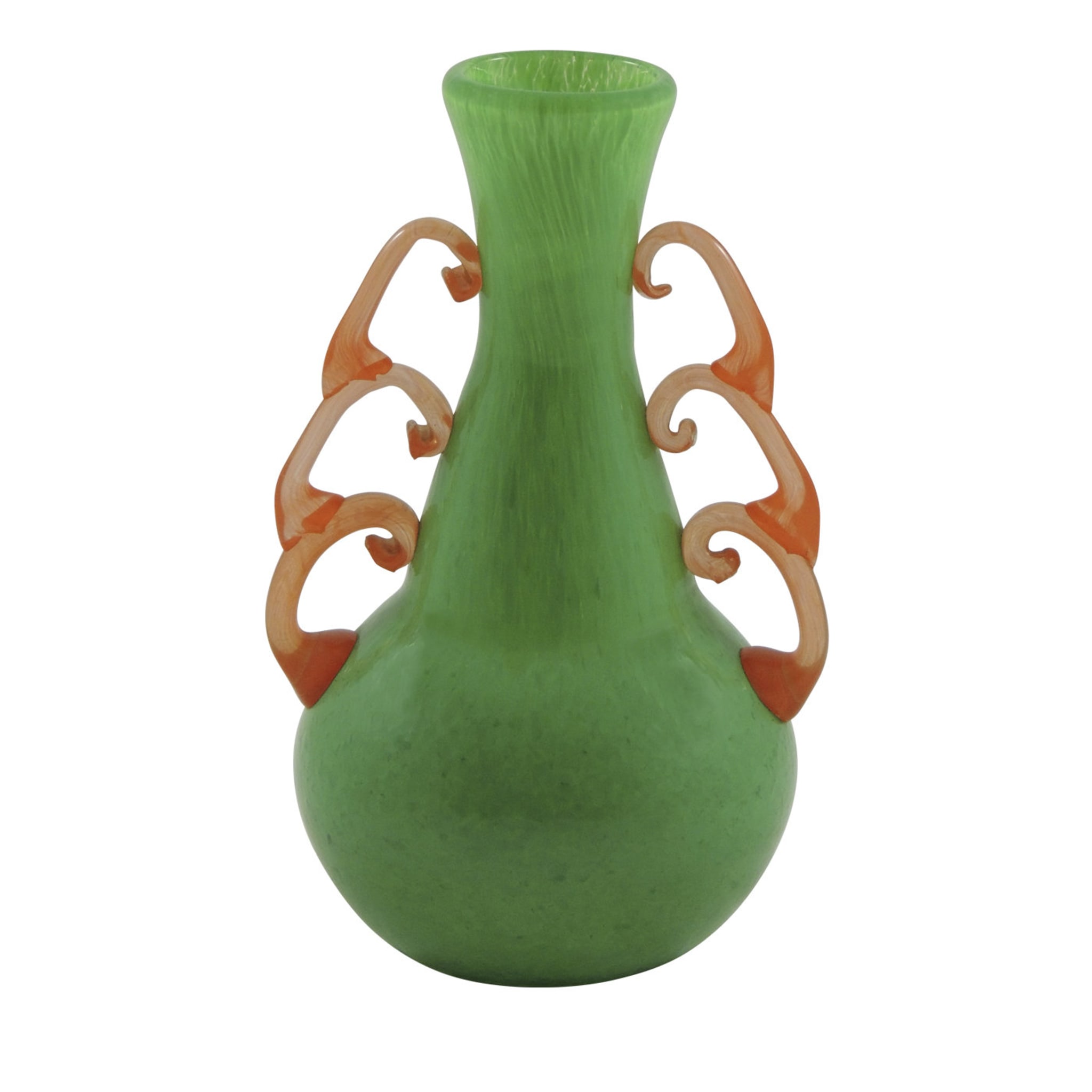 Coriandoli Green-Red Vase - Main view