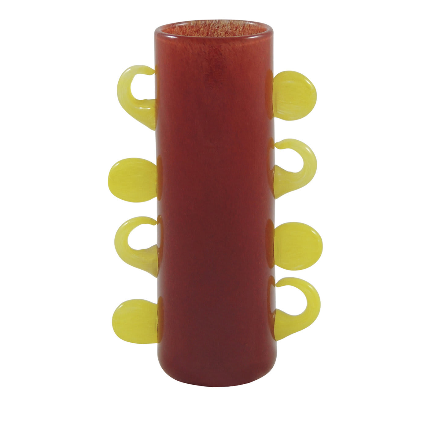 Coriandoli Red-Yellow Vase - Gambaro e Tagliapietra