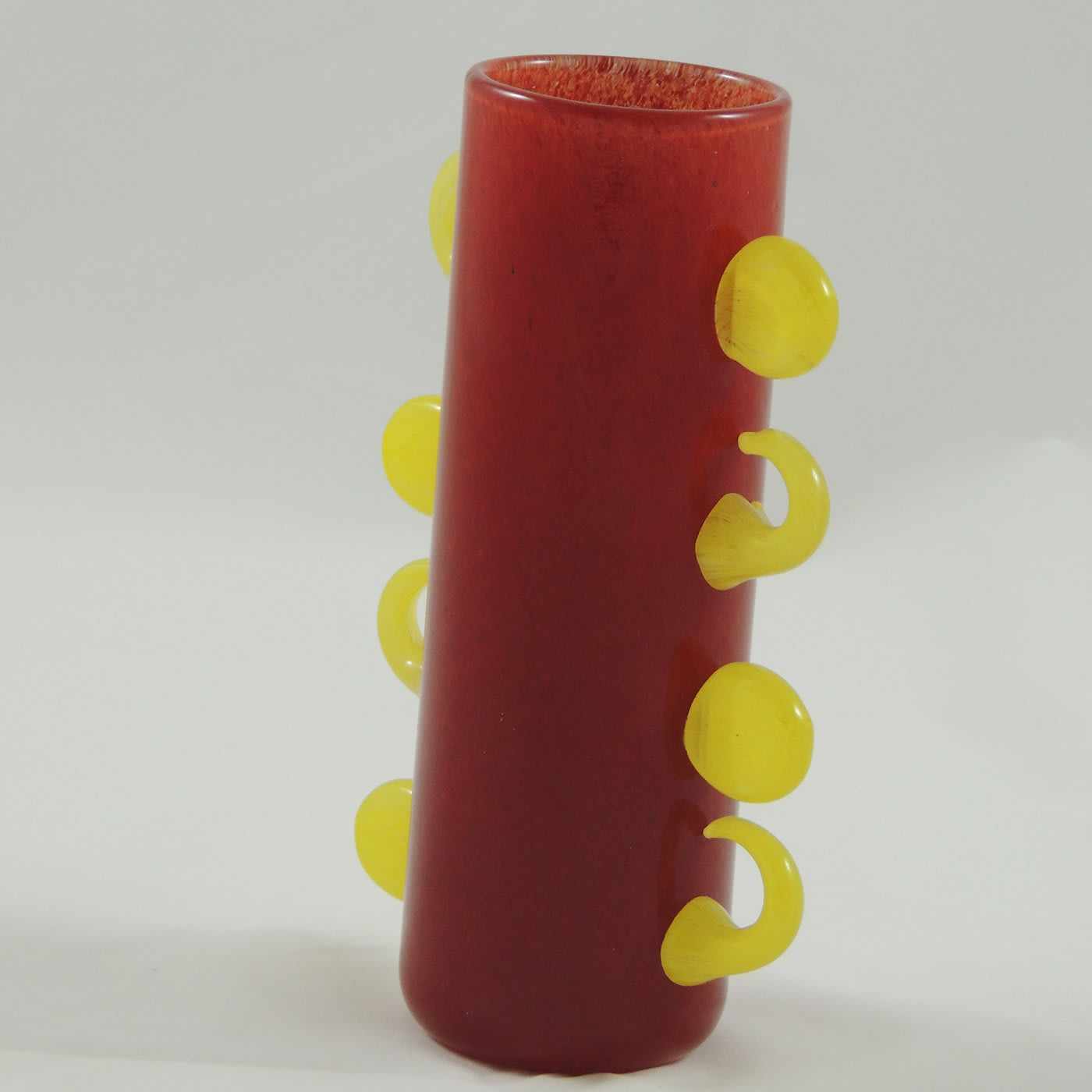 Coriandoli Red-Yellow Vase - Gambaro e Tagliapietra