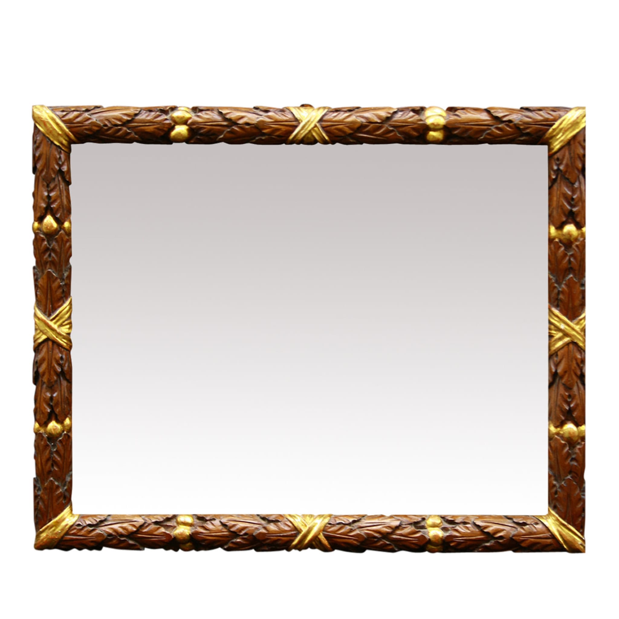 Specchio in legno intagliato Nastro - Vista principale
