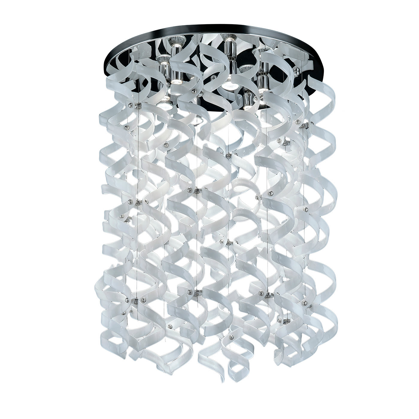 Astro Small White Cascading Pendant Lamp - Metal Lux