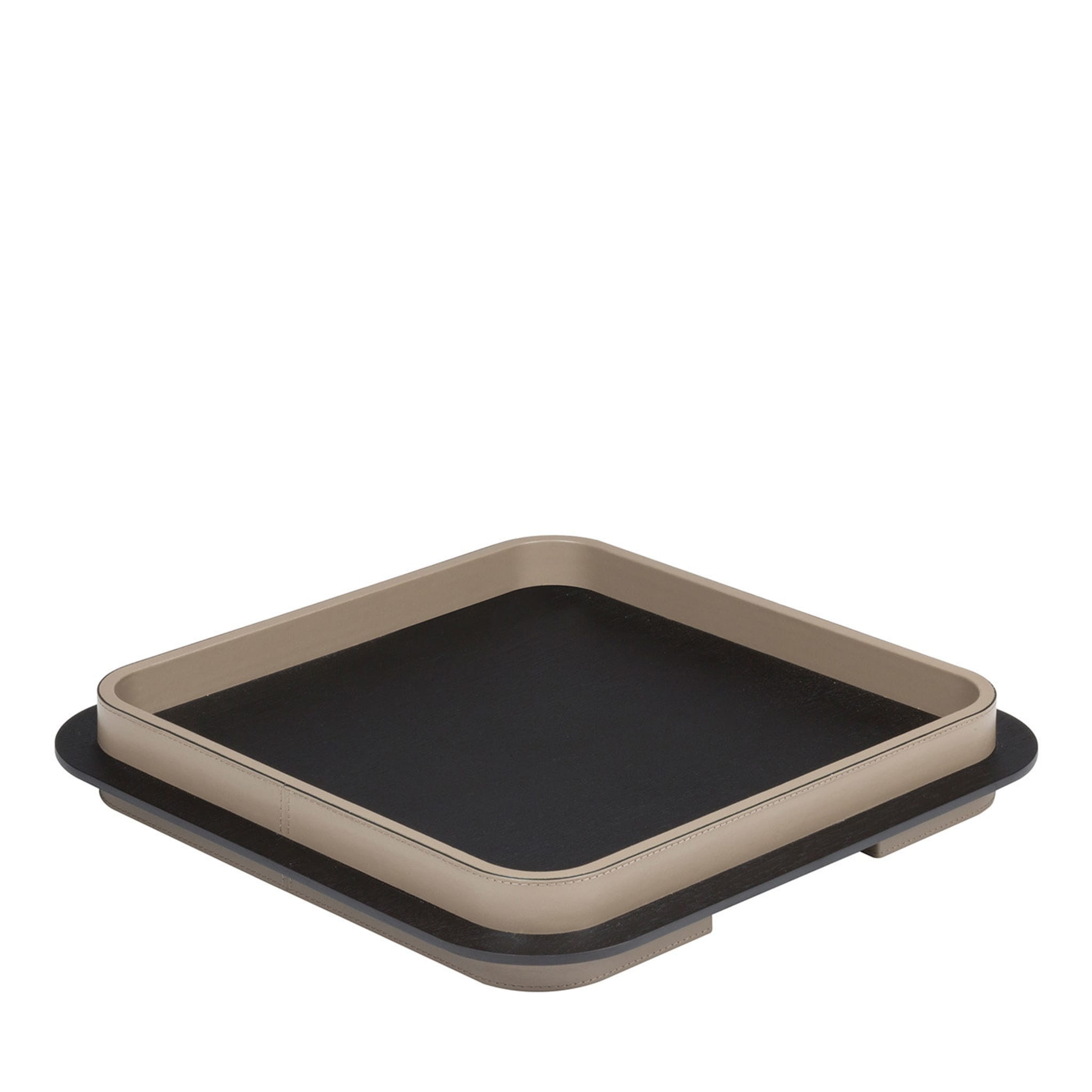 Lloyd Square Tray N. 4 with Beige Frame - Main view