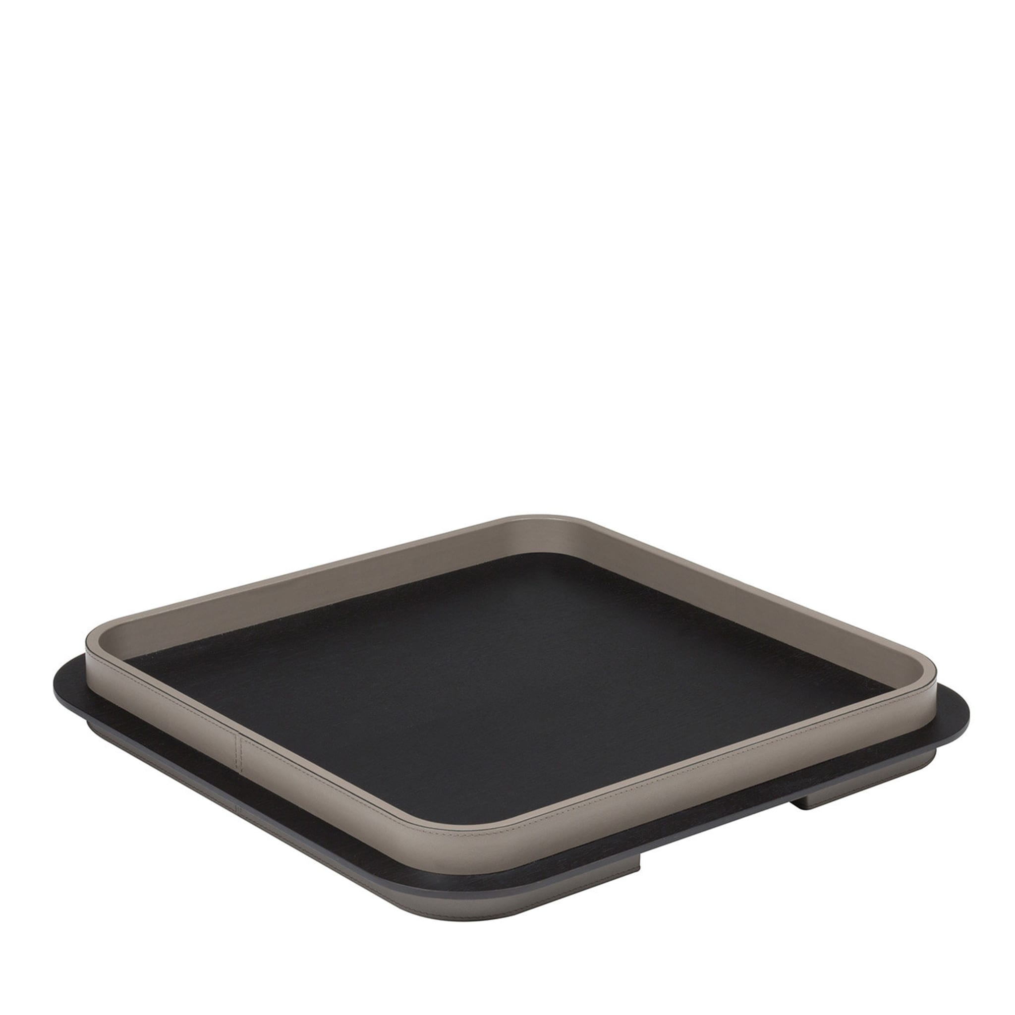 Lloyd Square Tray N. 5 with Taupe Frame - Main view