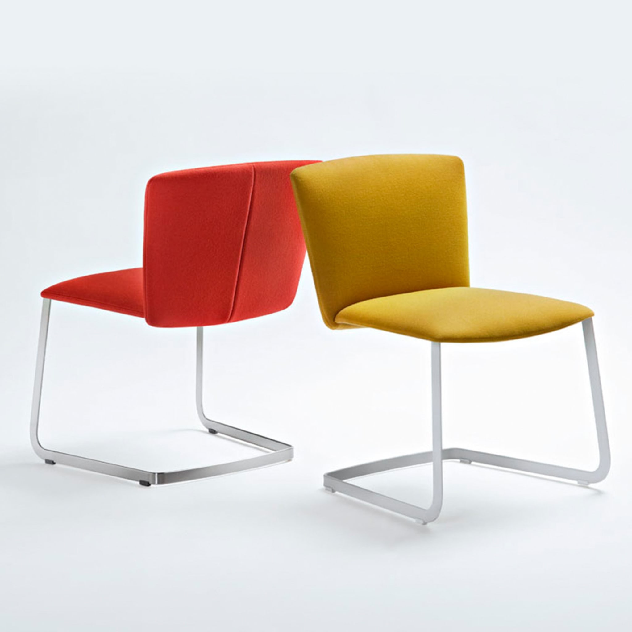 Vela Yellow Cantilever Chair by Lievore Altherr Molina - Alternative view 2