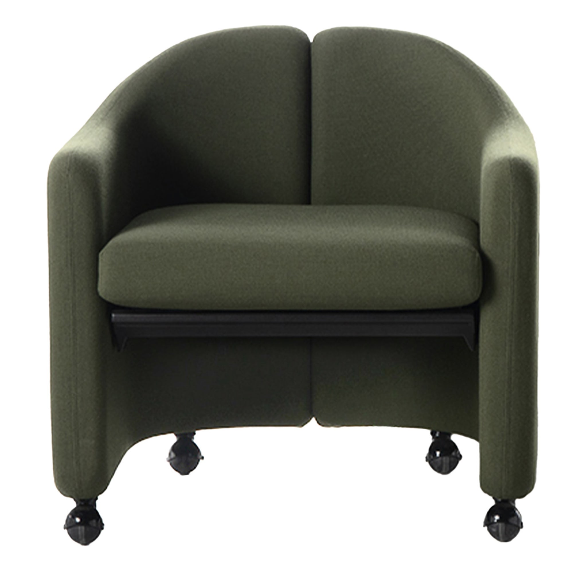PS142 Low Green Armchair by Eugenio Gerli - Main view