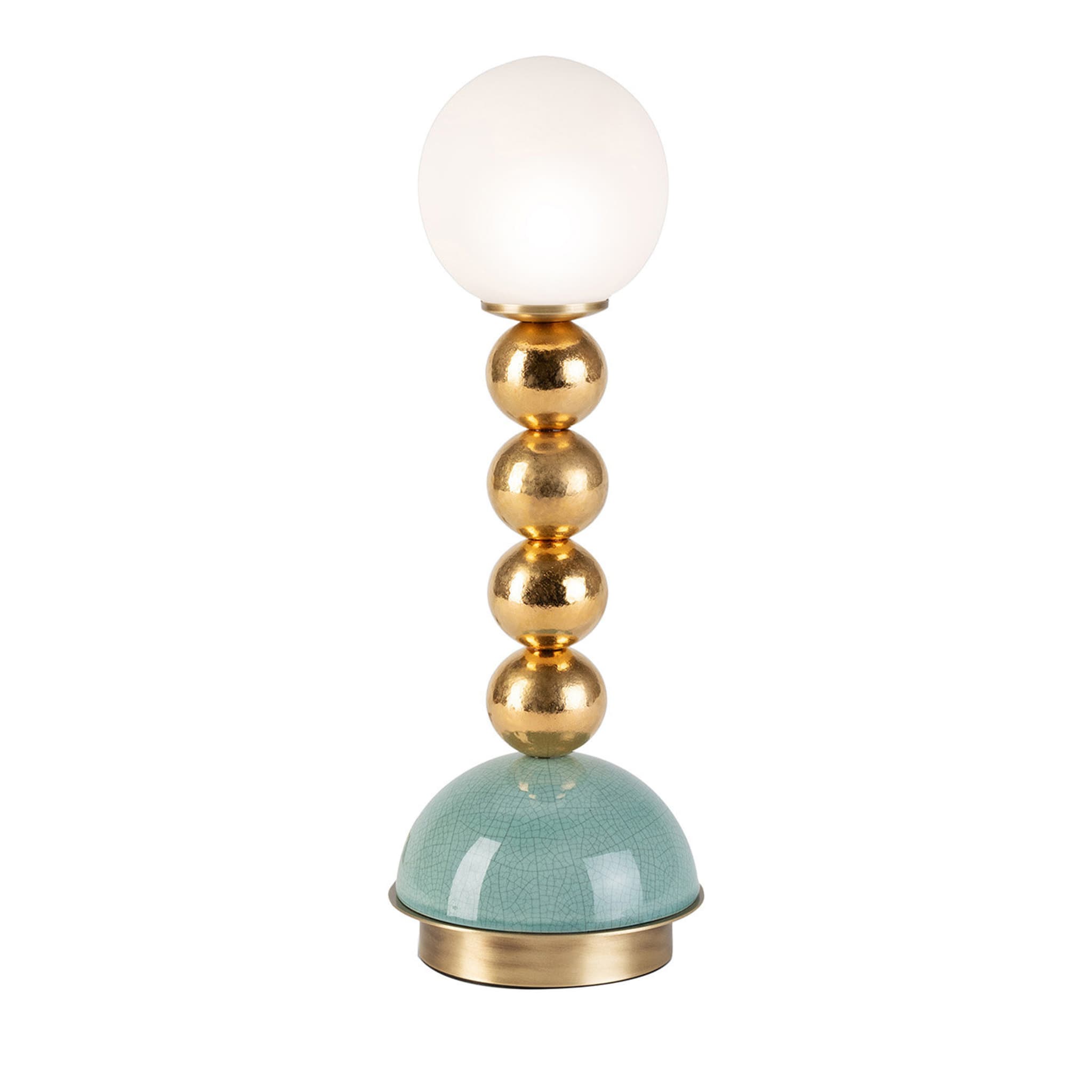 Pins Small Turquoise Table Lamp - Main view