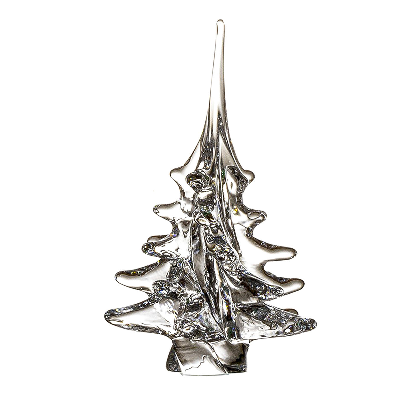 Extra-Tall Clear Christmas Tree Ornament by Marcolin - Cristalleria ColleVilca