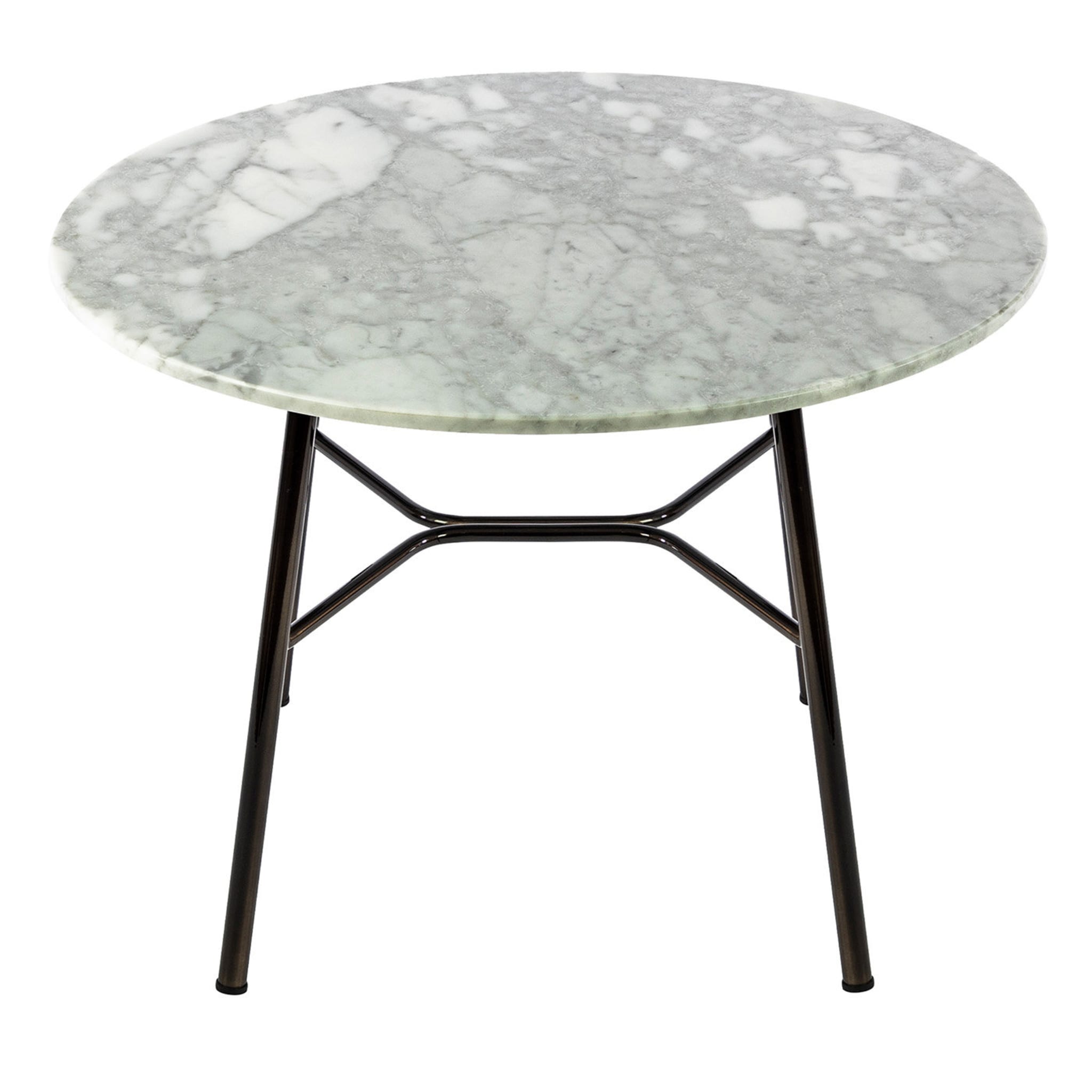 Yuki Round Side Table with White Carrara Top # 1 by Ep Studio - Main view