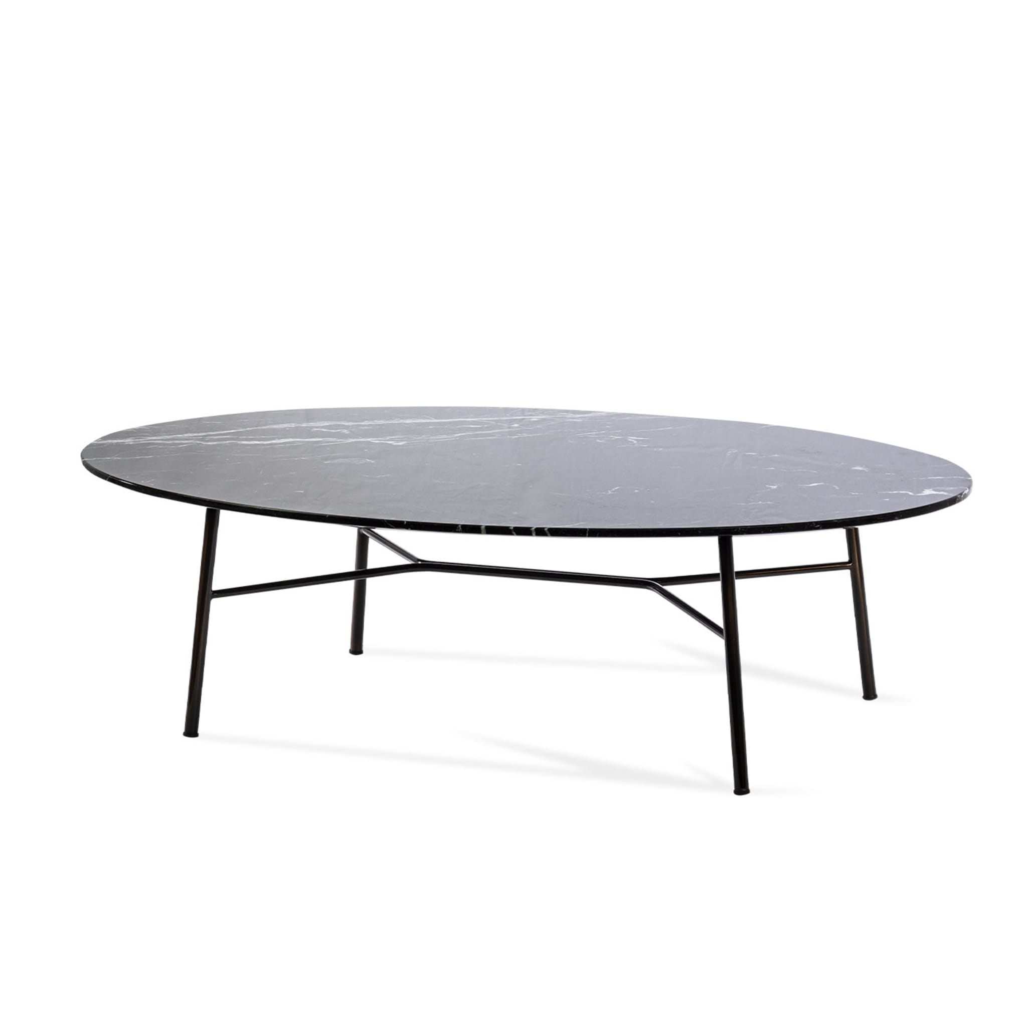 Yuki Oval Coffee Table with Black Marquinia Top # 1 by Ep Studio - Alternative view 1