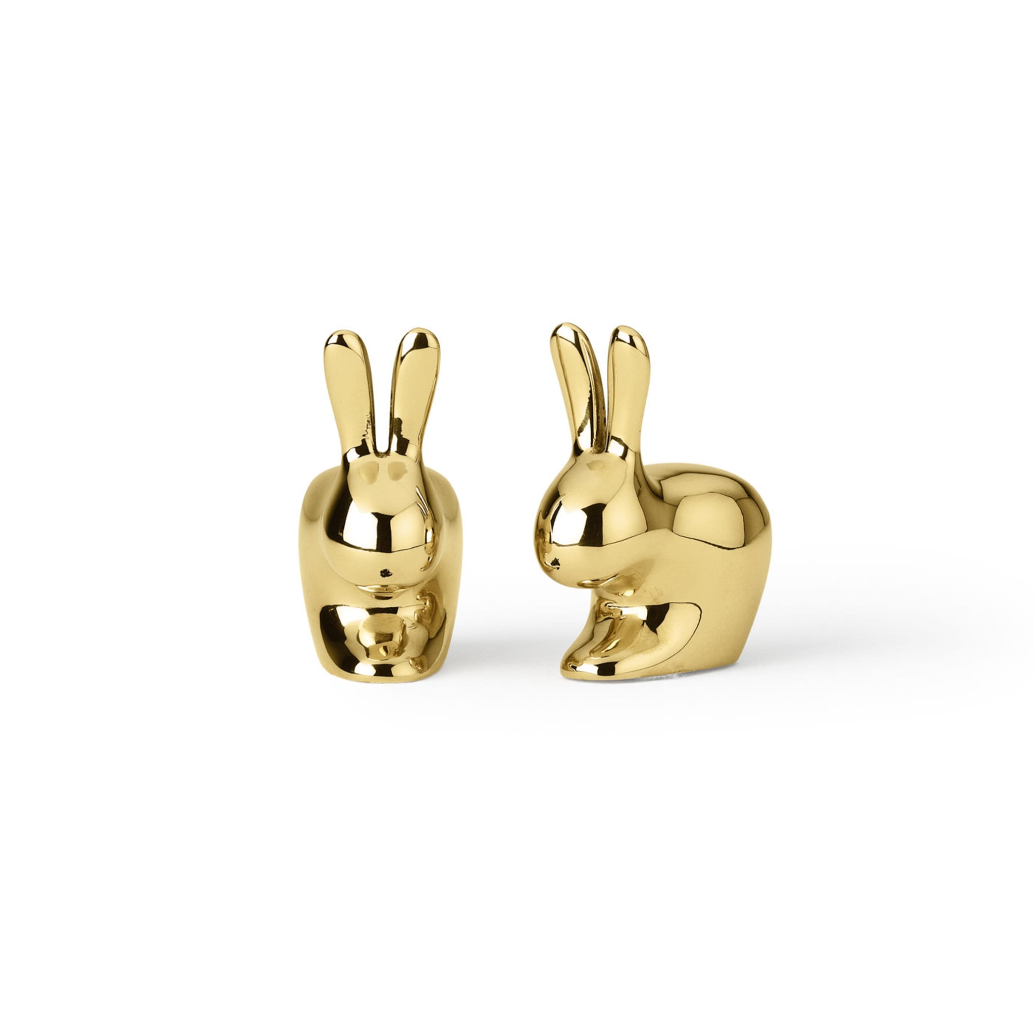 Rabbit Salt and Pepper Shaker in Brass Finish By Stefano Giovannoni - Alternative view 2