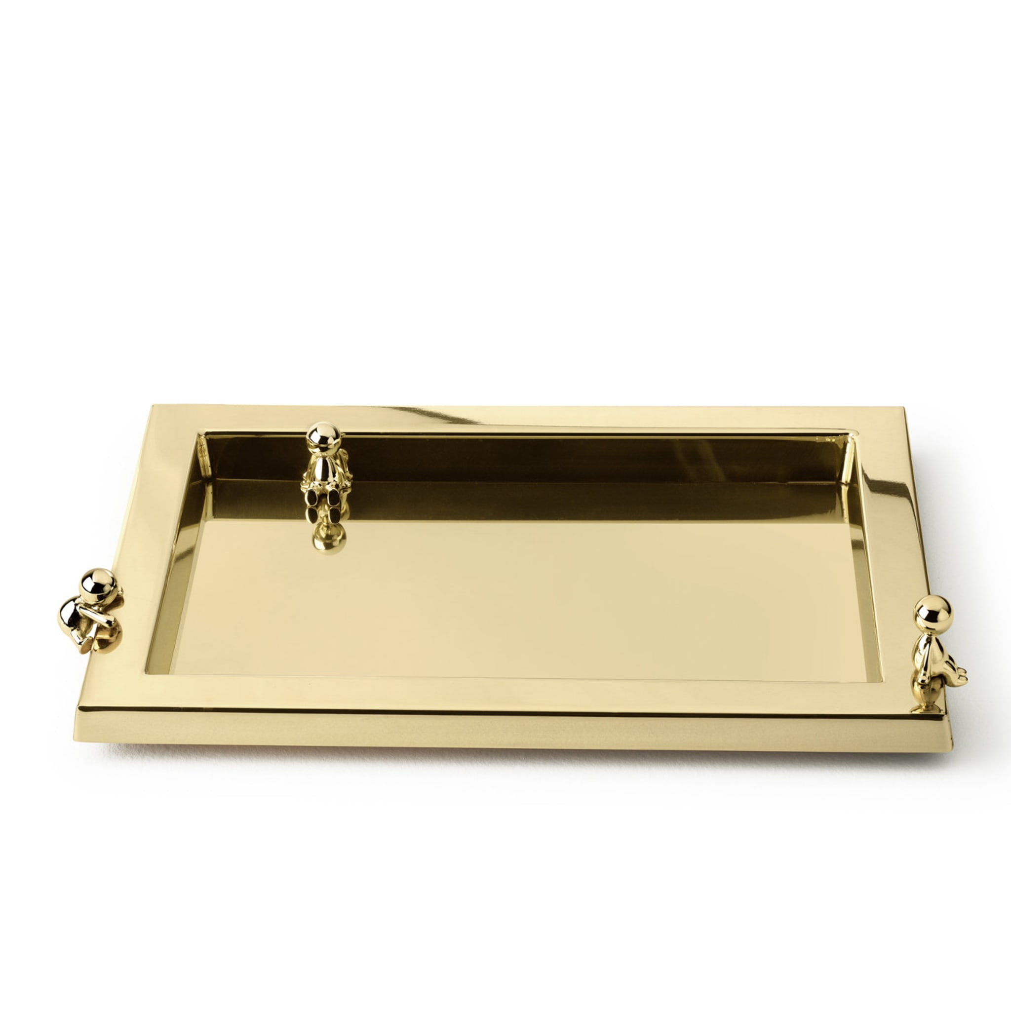 Omini Tray in Polished Brass By Stefano Giovannoni - Alternative view 1