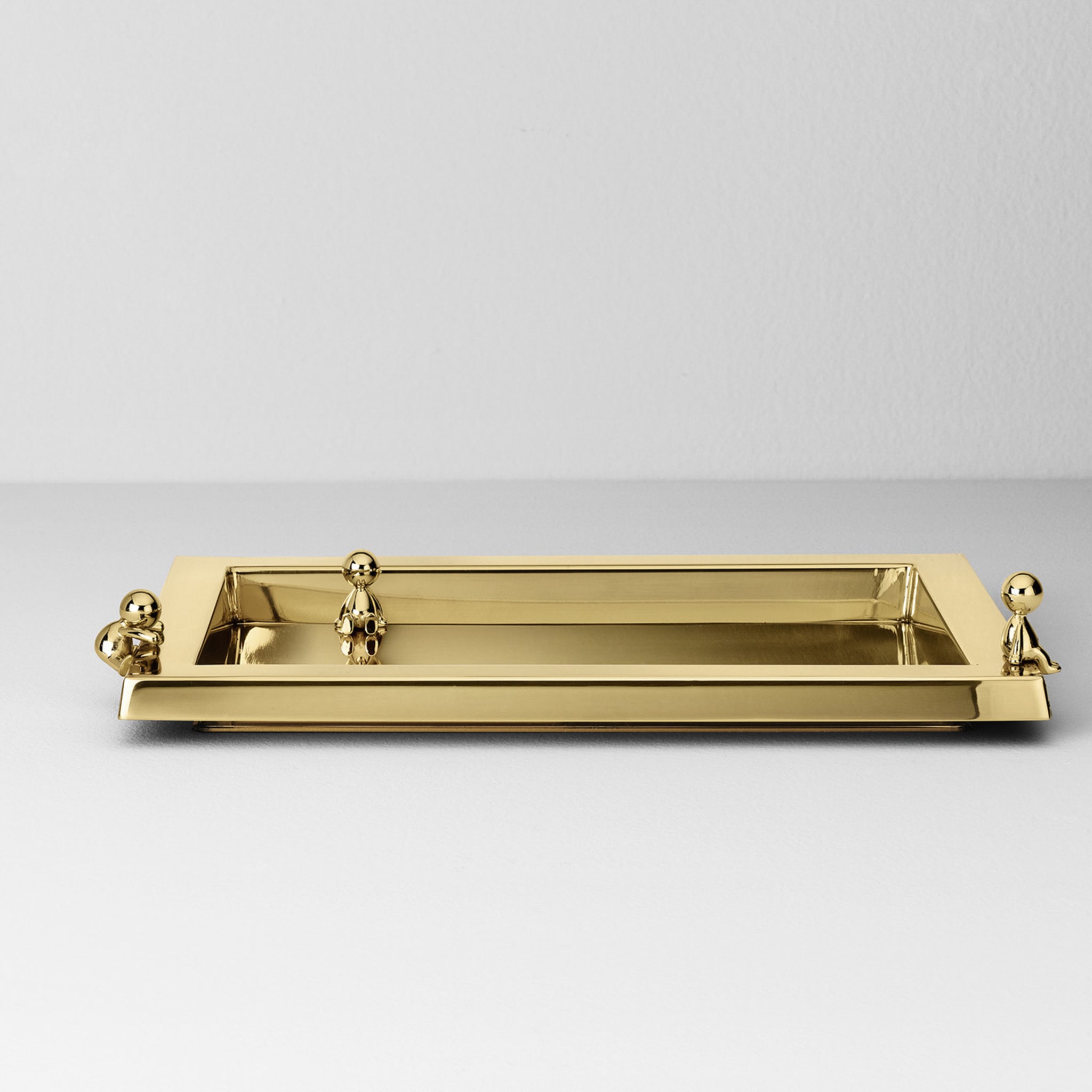 Omini Tray in Polished Brass By Stefano Giovannoni - Alternative view 2