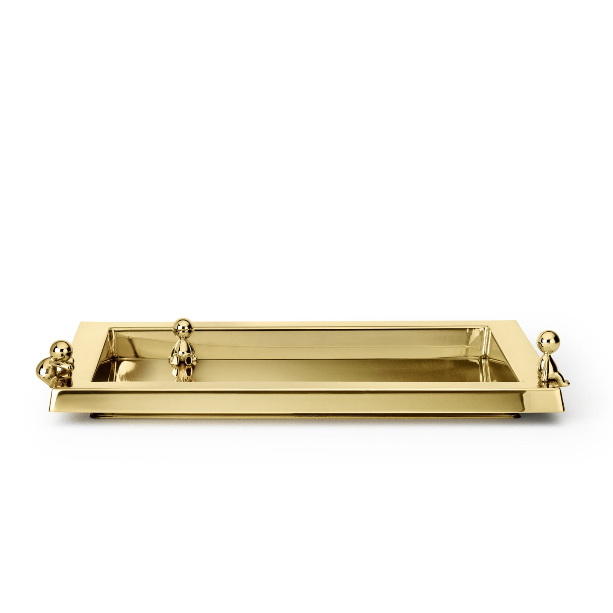 Omini Tray in Polished Brass By Stefano Giovannoni - Alternative view 3