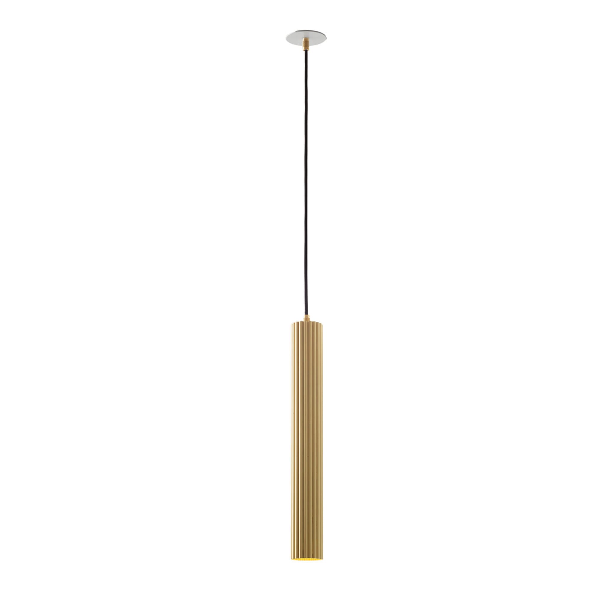 Lampe suspendue Lustrin Striped par Isacco Brioschi - Vue principale