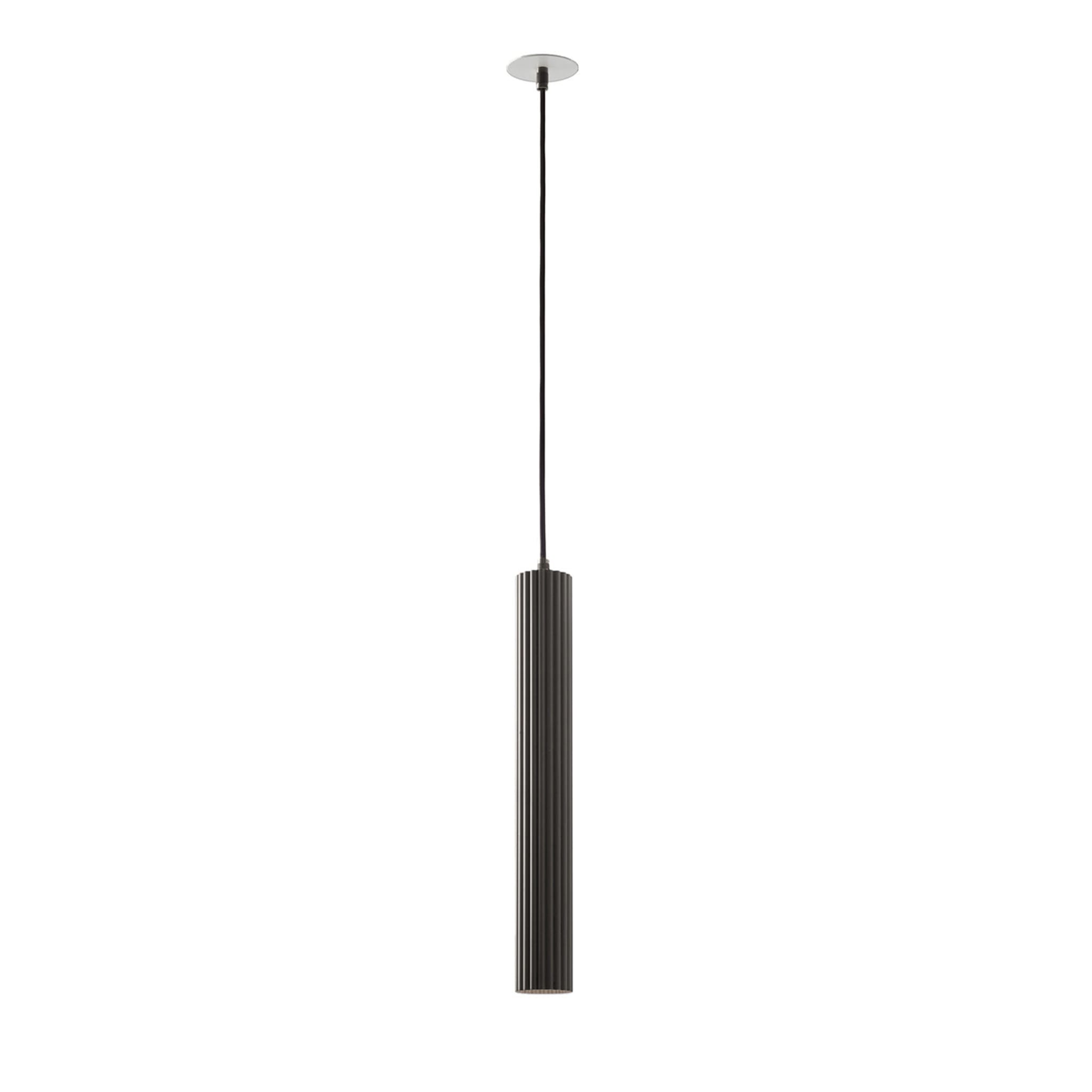 Lampe à suspension Lustrin Gunmetal par Isacco Brioschi - Vue principale
