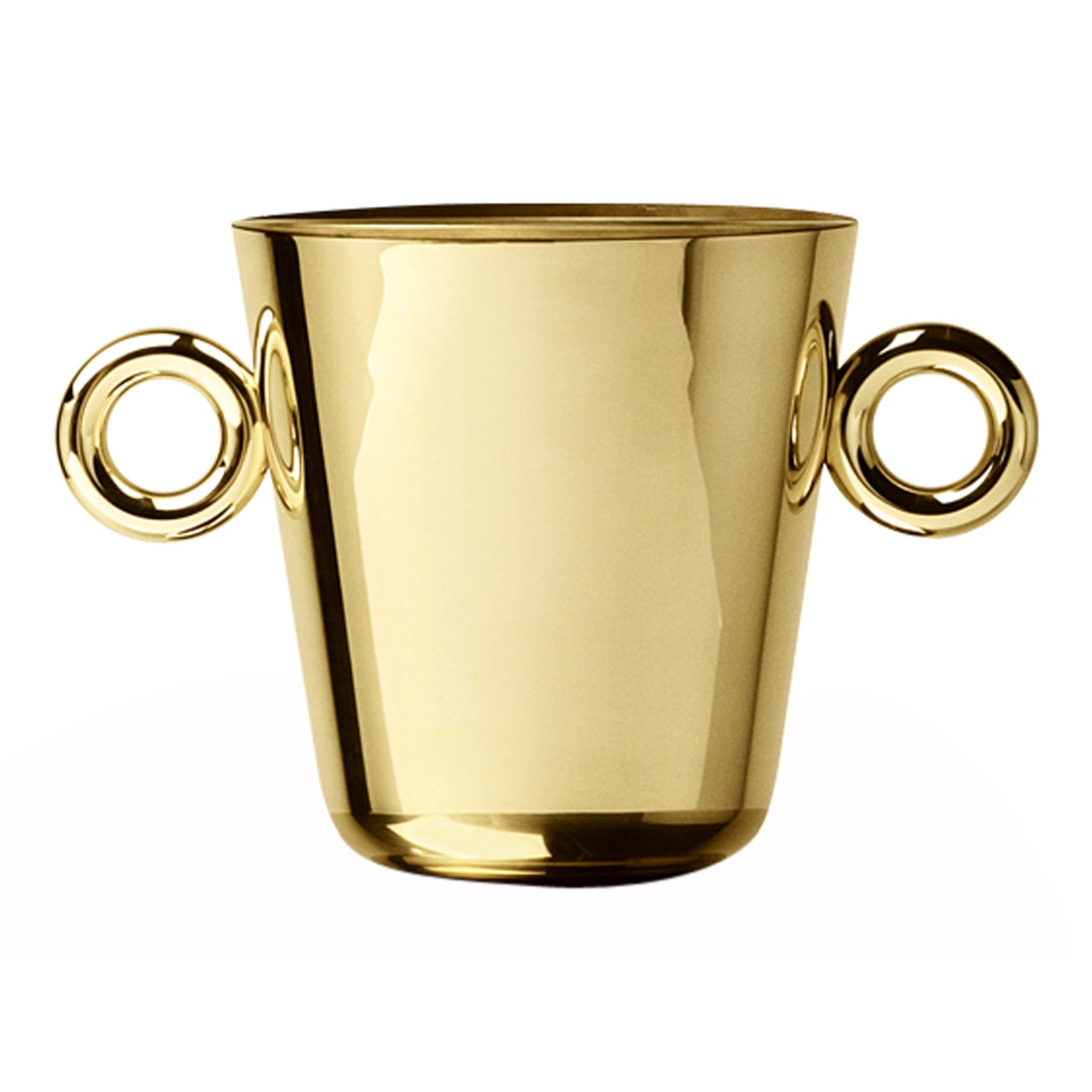 Double O Ice Bucket in Polished Brass Finish By Richard Hutten - Main view