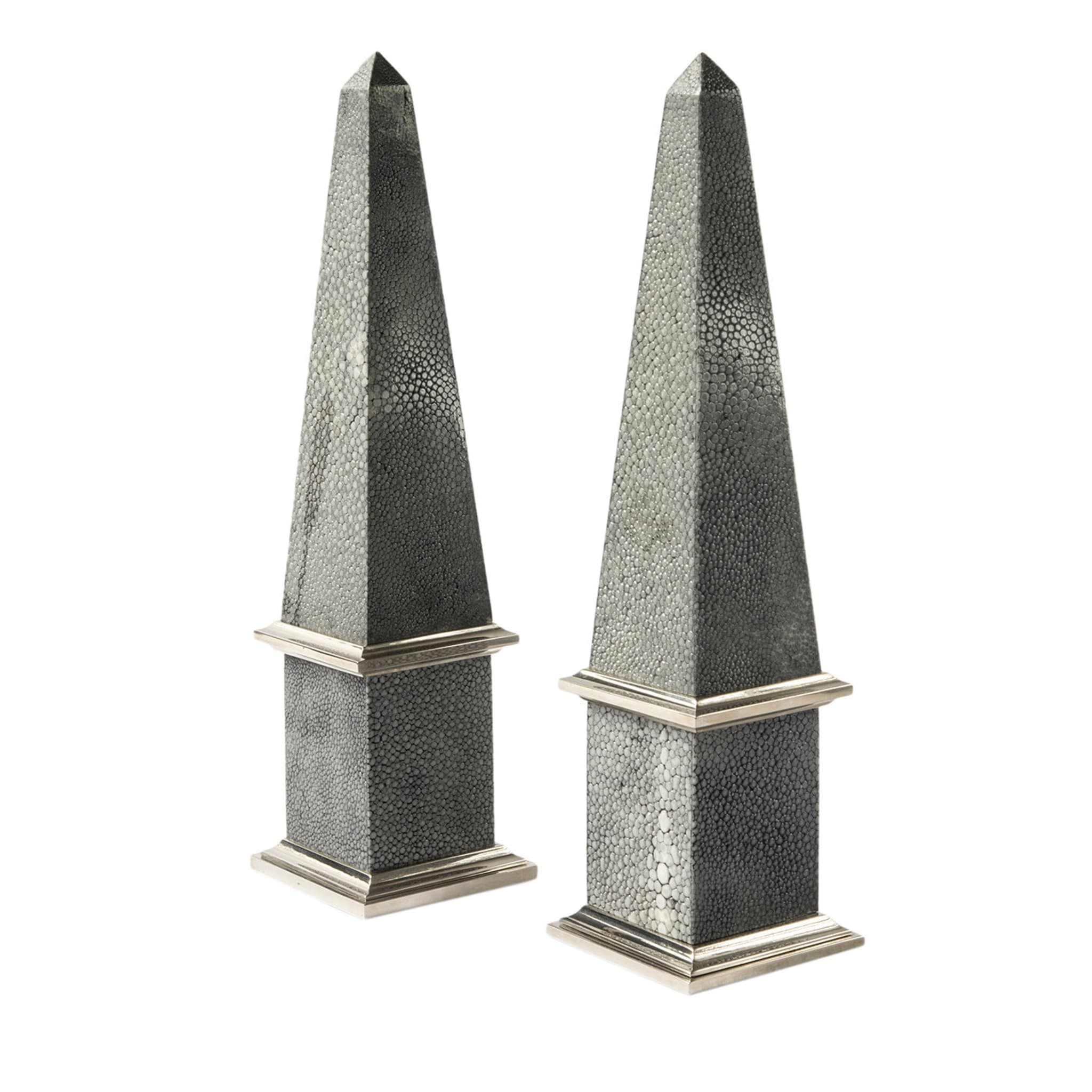 Galucharme Luxor Satz von 2 Obelisken-Skulpturen von Nino Basso - Hauptansicht