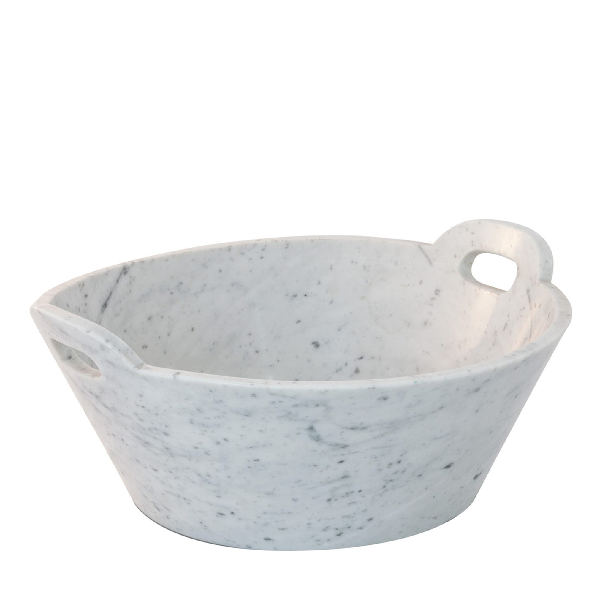 White Carrara Marble Basket - Main view