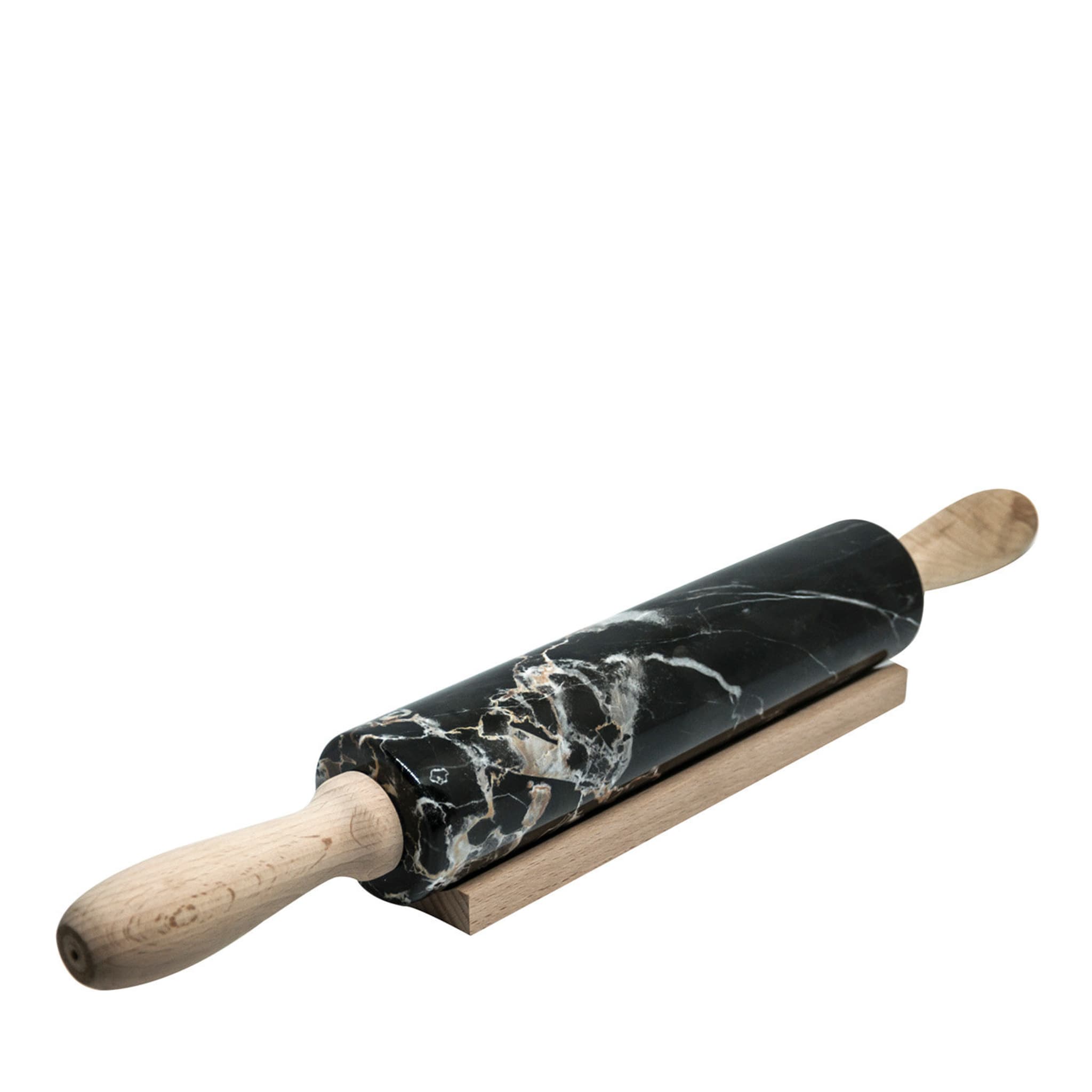 Portoro Marble Rolling Pin and Wooden Handle - Main view