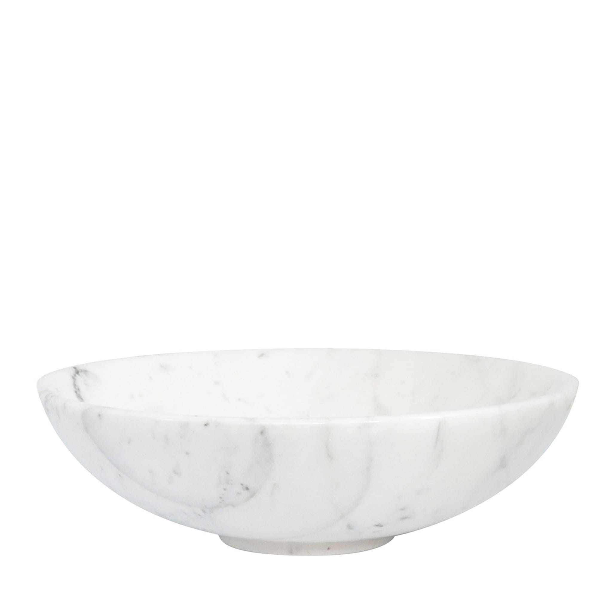 Obstschale aus weißem Carrara-Marmor - Hauptansicht