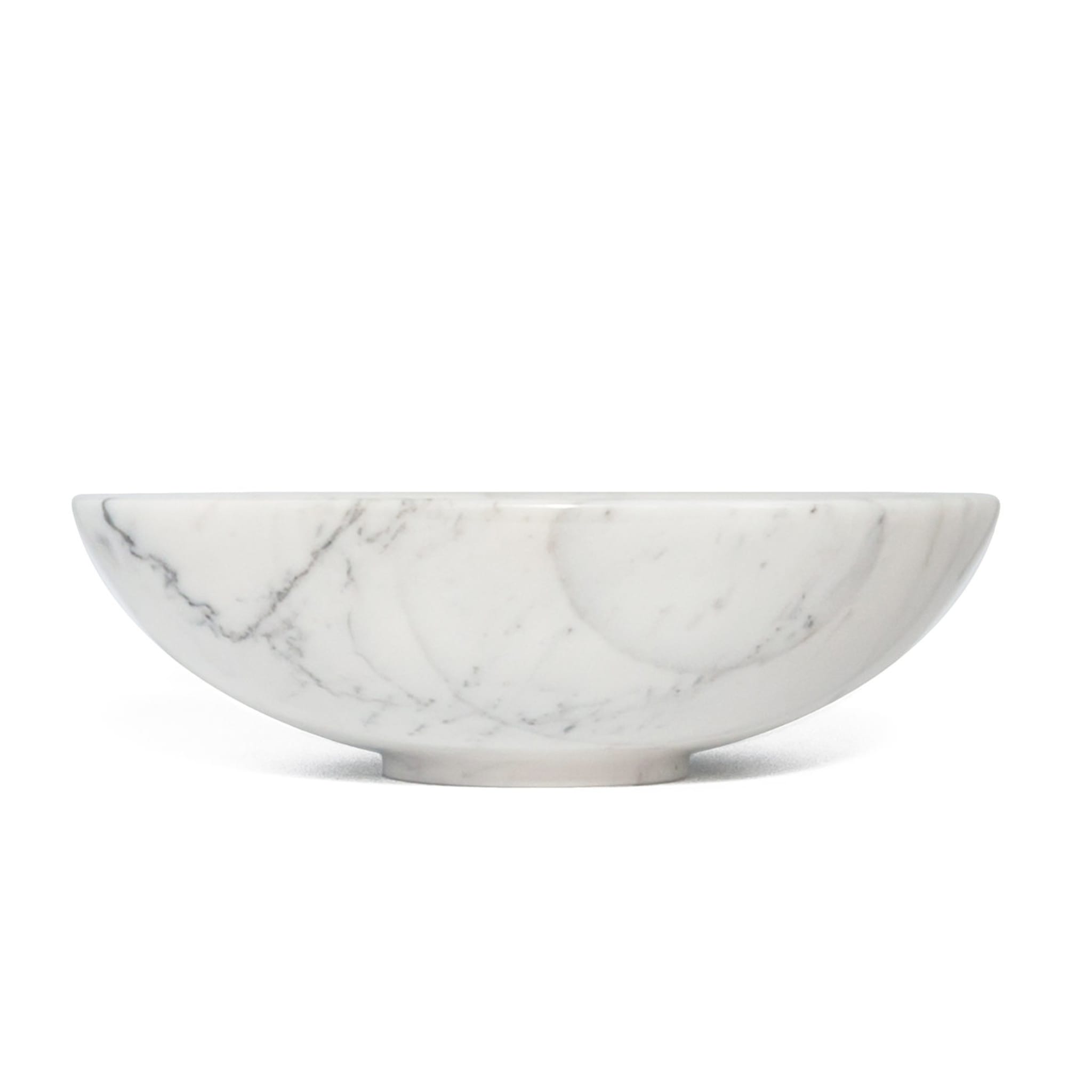Fruttiera in marmo bianco di Carrara - Vista alternativa 1