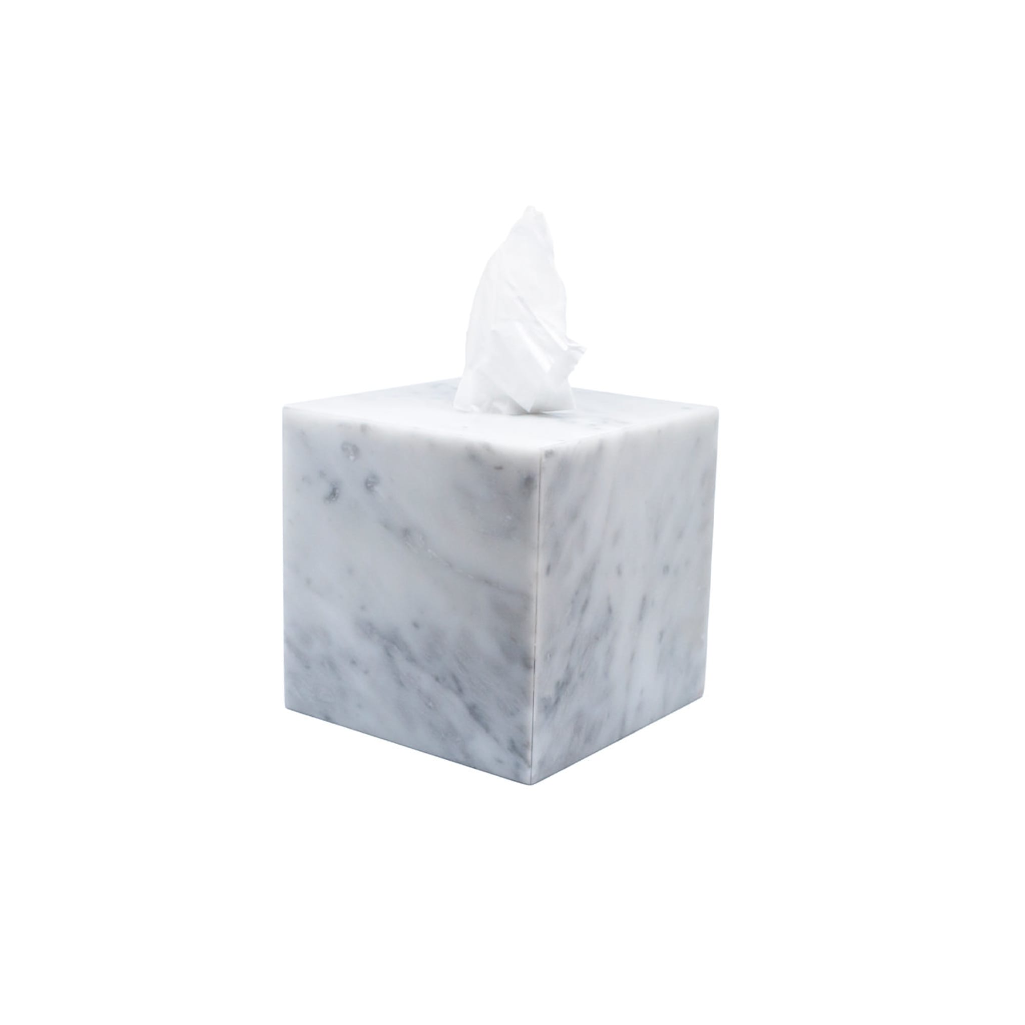 White Carrara Marble Tissue Box - Alternative view 2