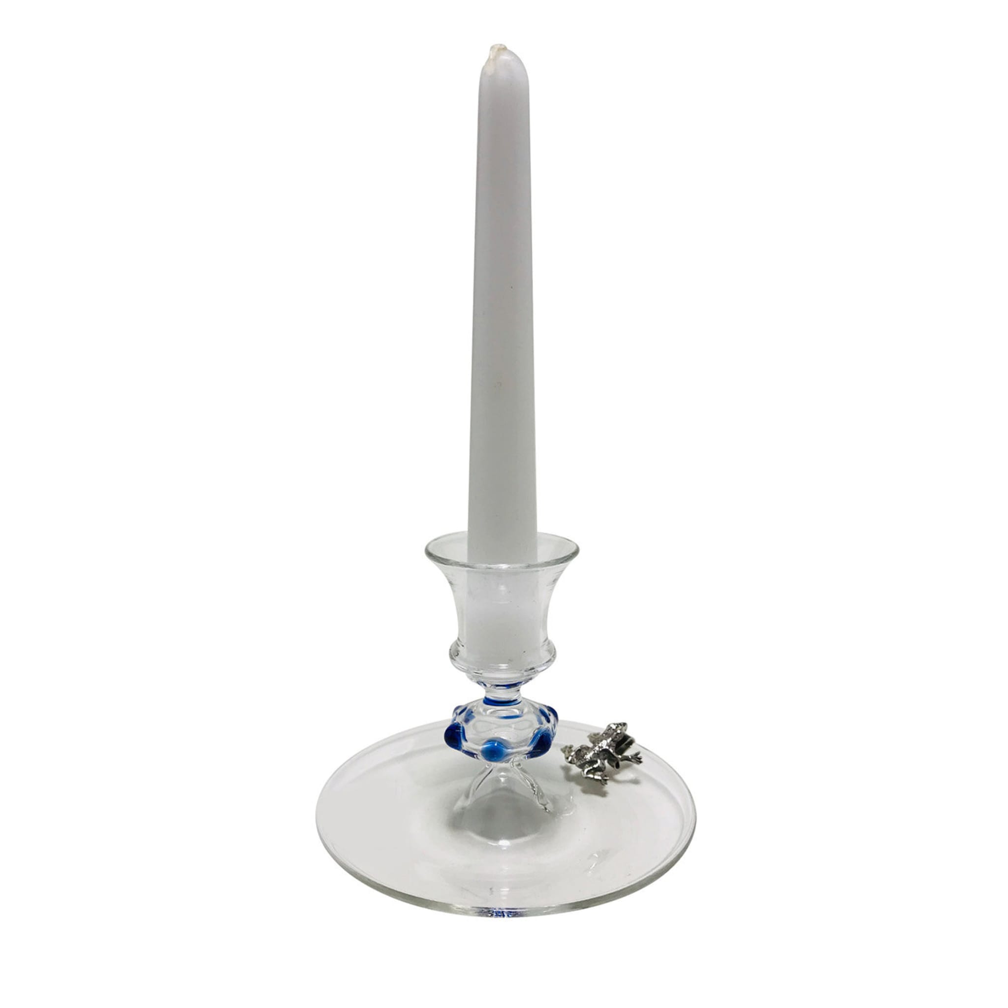 Blue Frog Candle Holder - Main view