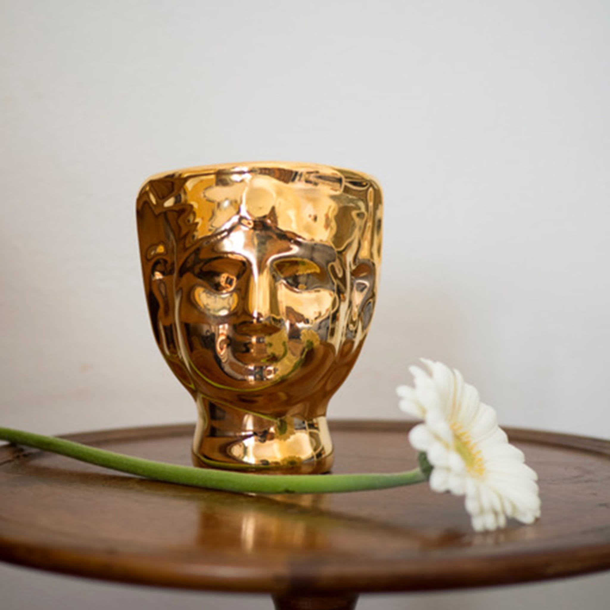 Testa di Moro/Malandrina Set of 2 Gold Vases - Alternative view 2