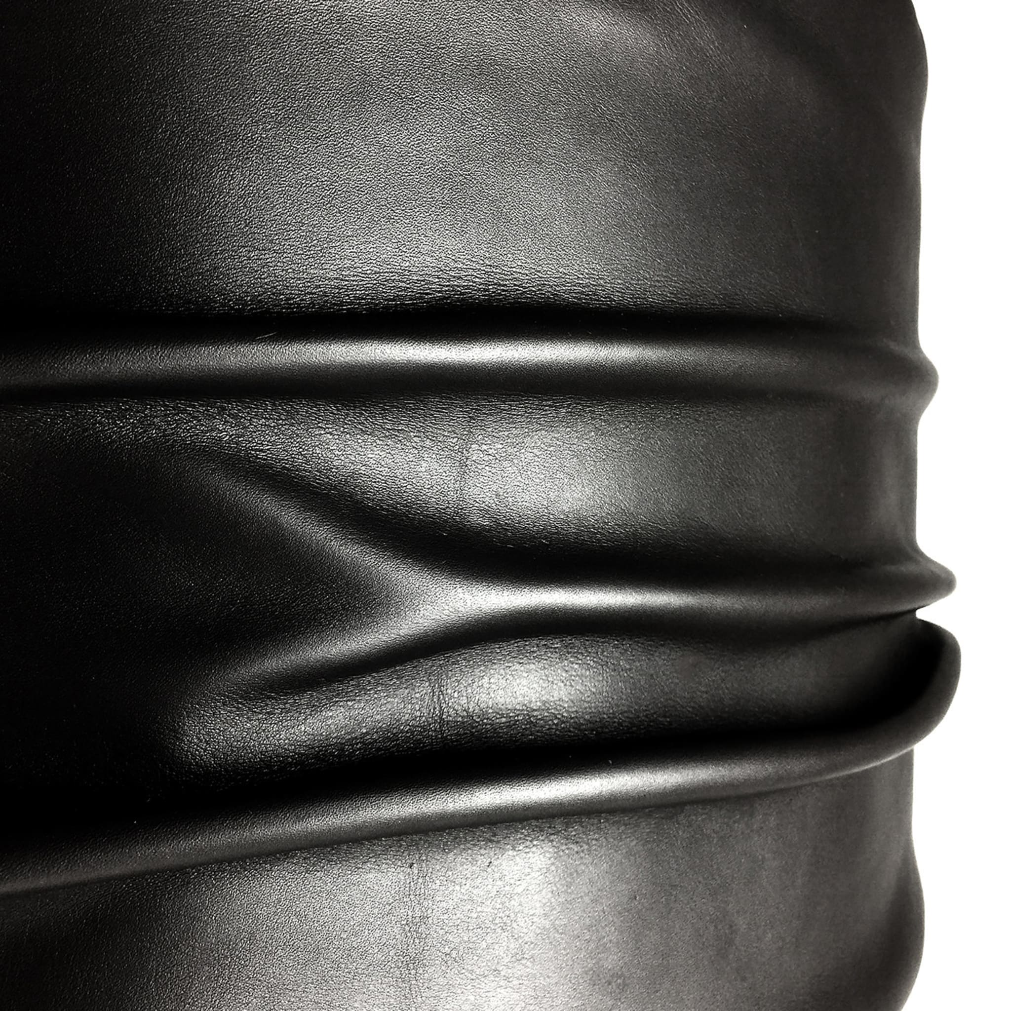 Semele Black Leather Floor Lamp #1 - Alternative view 2