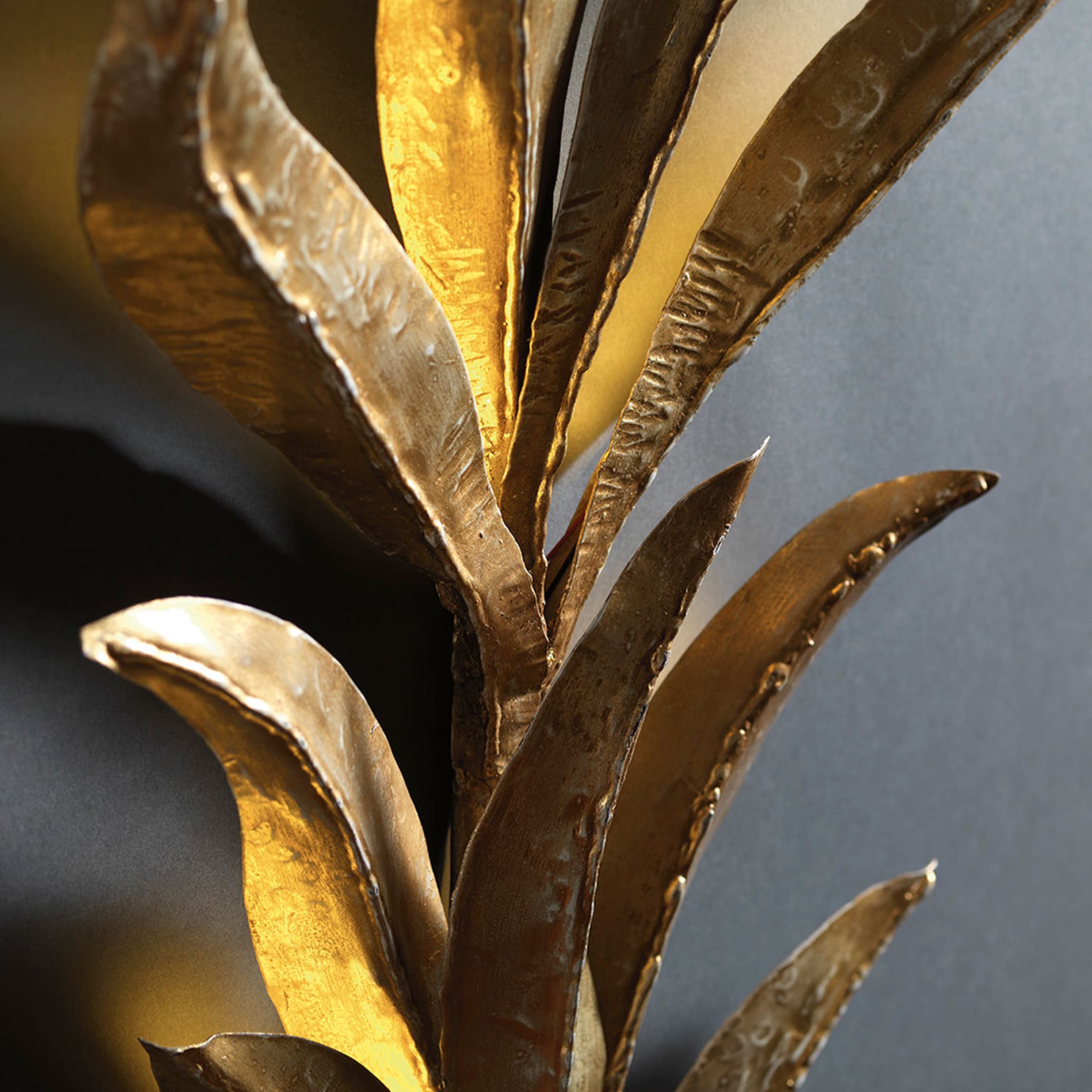 Timeless Gold Leaf Wall Sconce - Alternative view 2