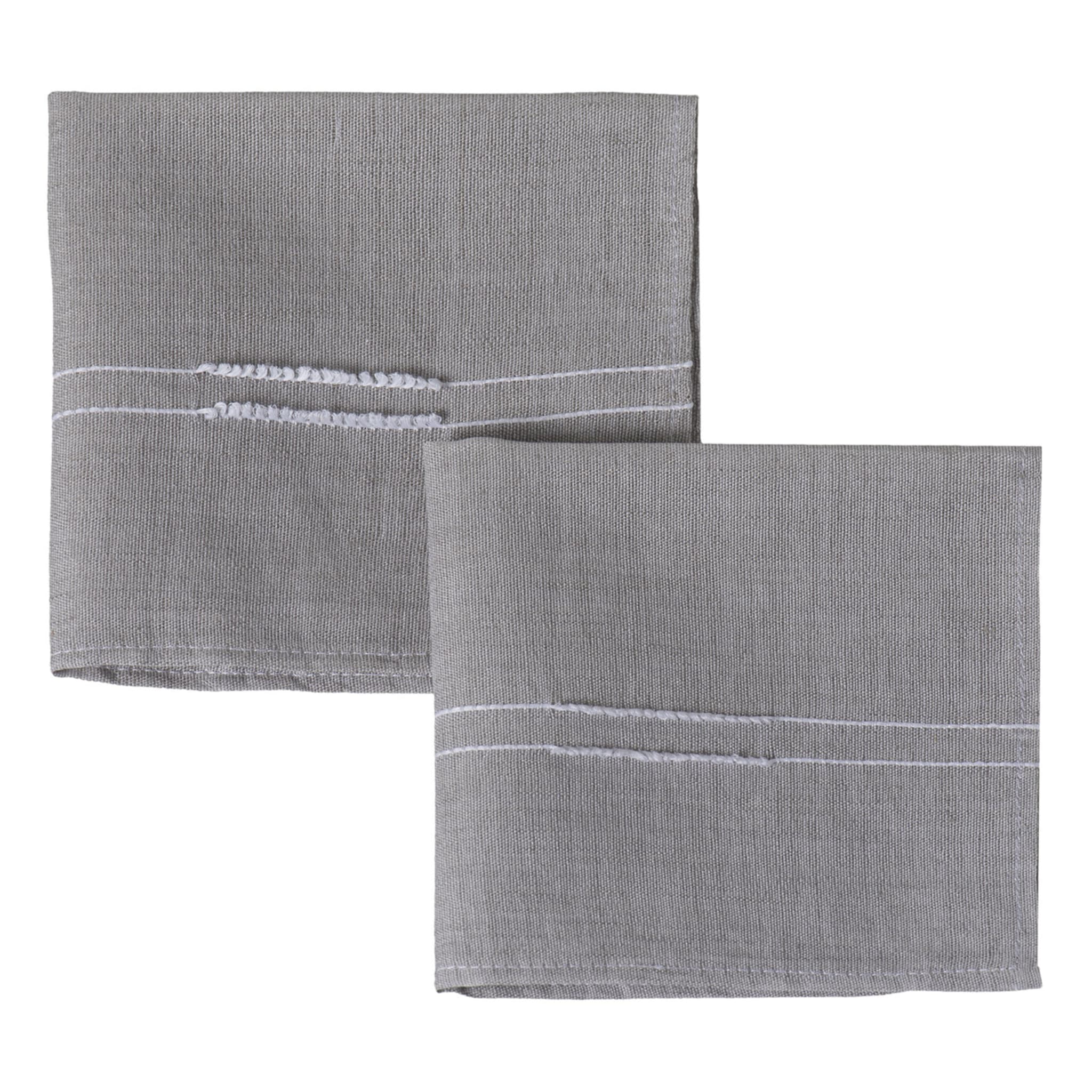 Line Set de 2 serviettes grises - Vue principale