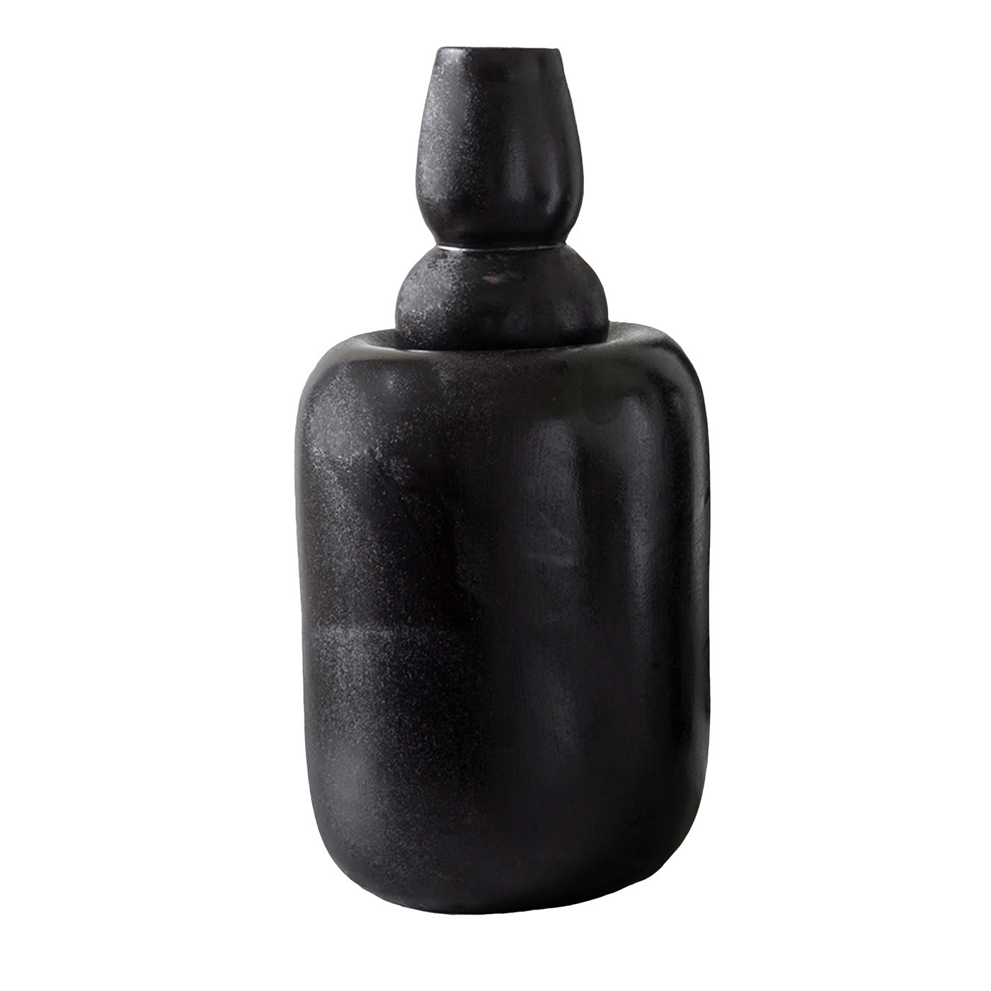 Botanica Black Vase with Bud Top - Gianfranco Conte