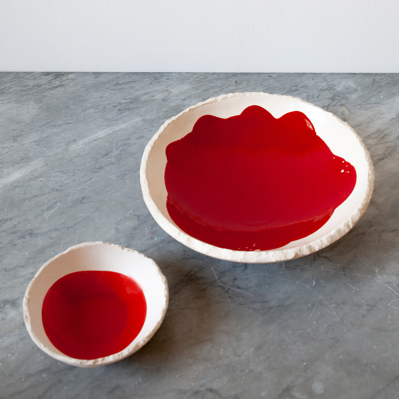 Gusci Large Red Bowl - Gianfranco Conte