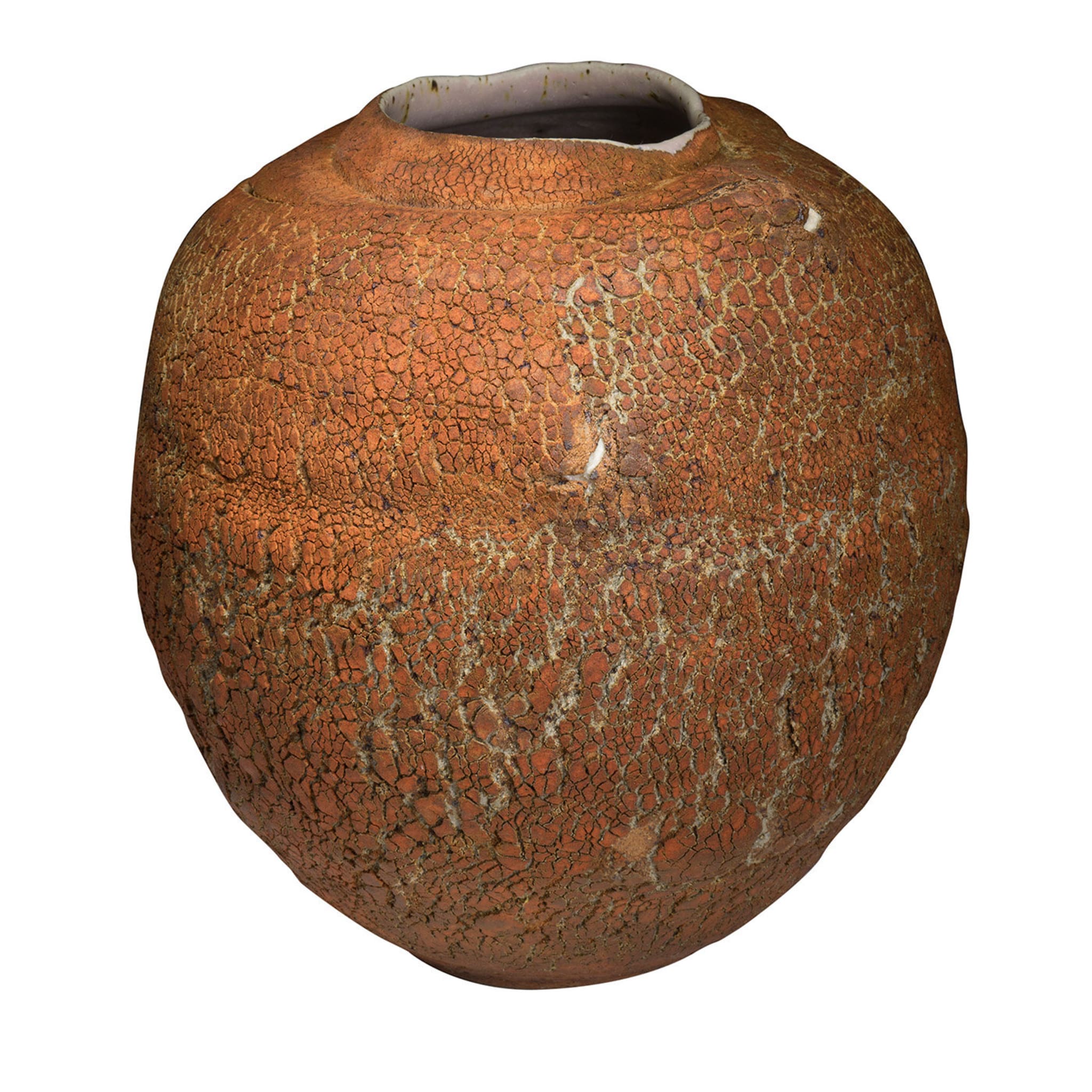 Vase de table Toscana Earth avec incrustation de porcelaine - Vue principale