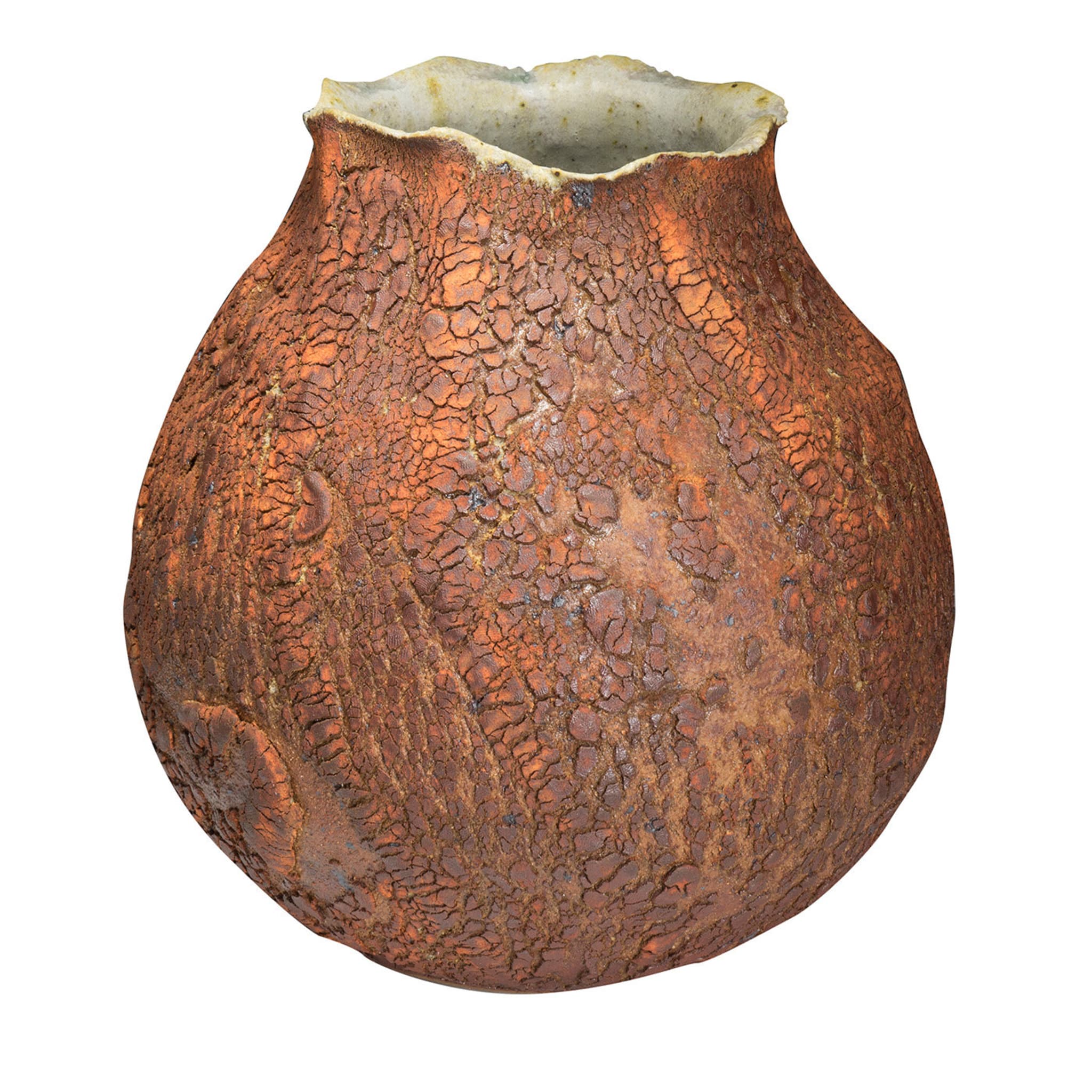 Vase de table Toscana Earth avec côtés coupés - Vue principale