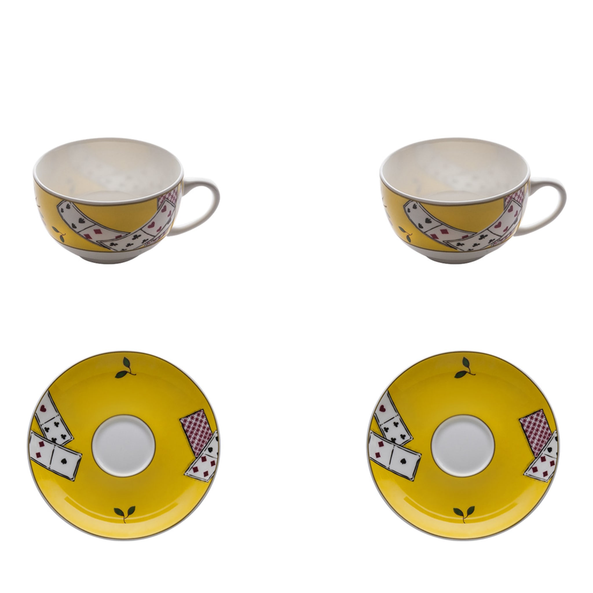 Carte Da Zogo Juego de 2 tazas de té con platillos - Vista principal