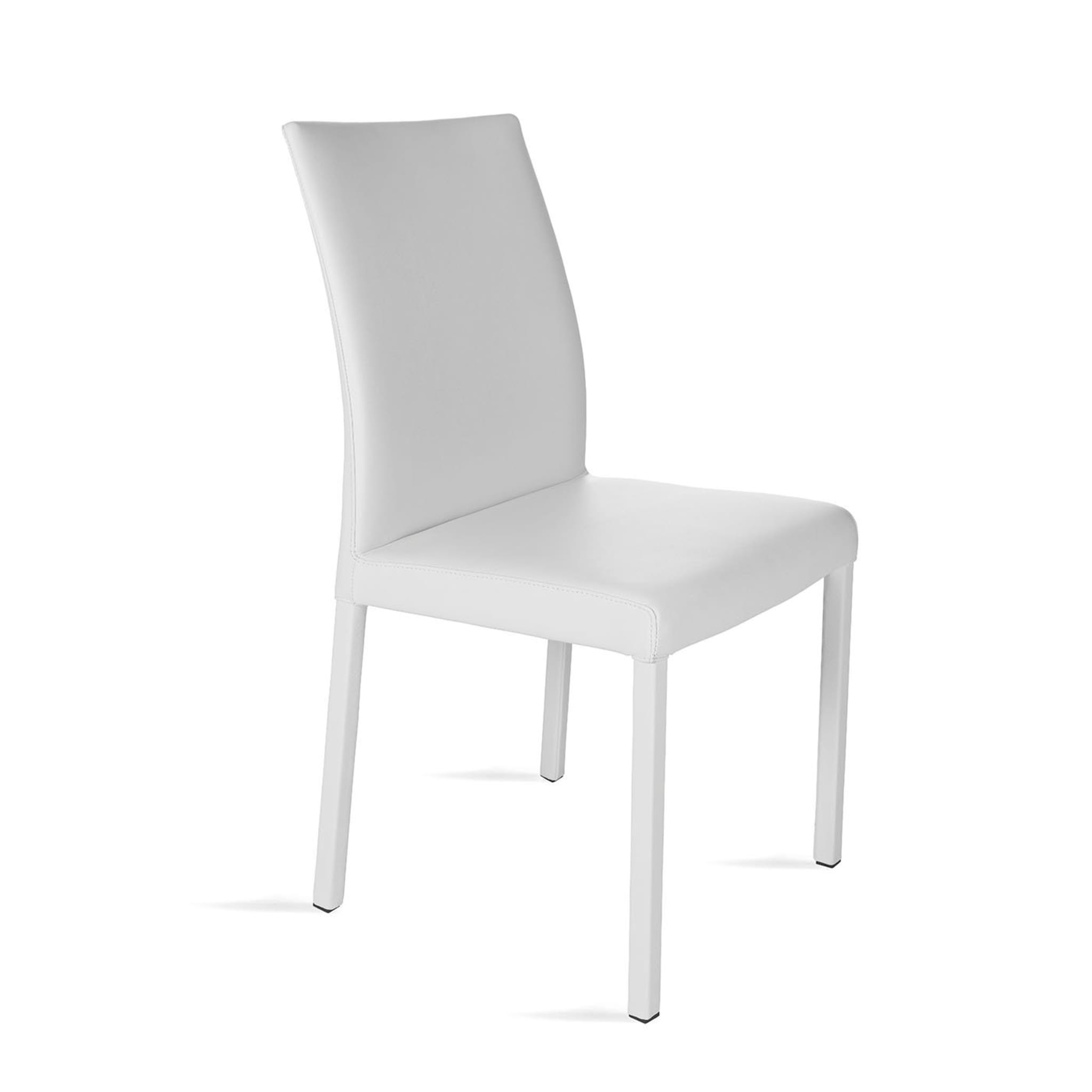 Possagno White Leather XL Chair - Alternative view 1