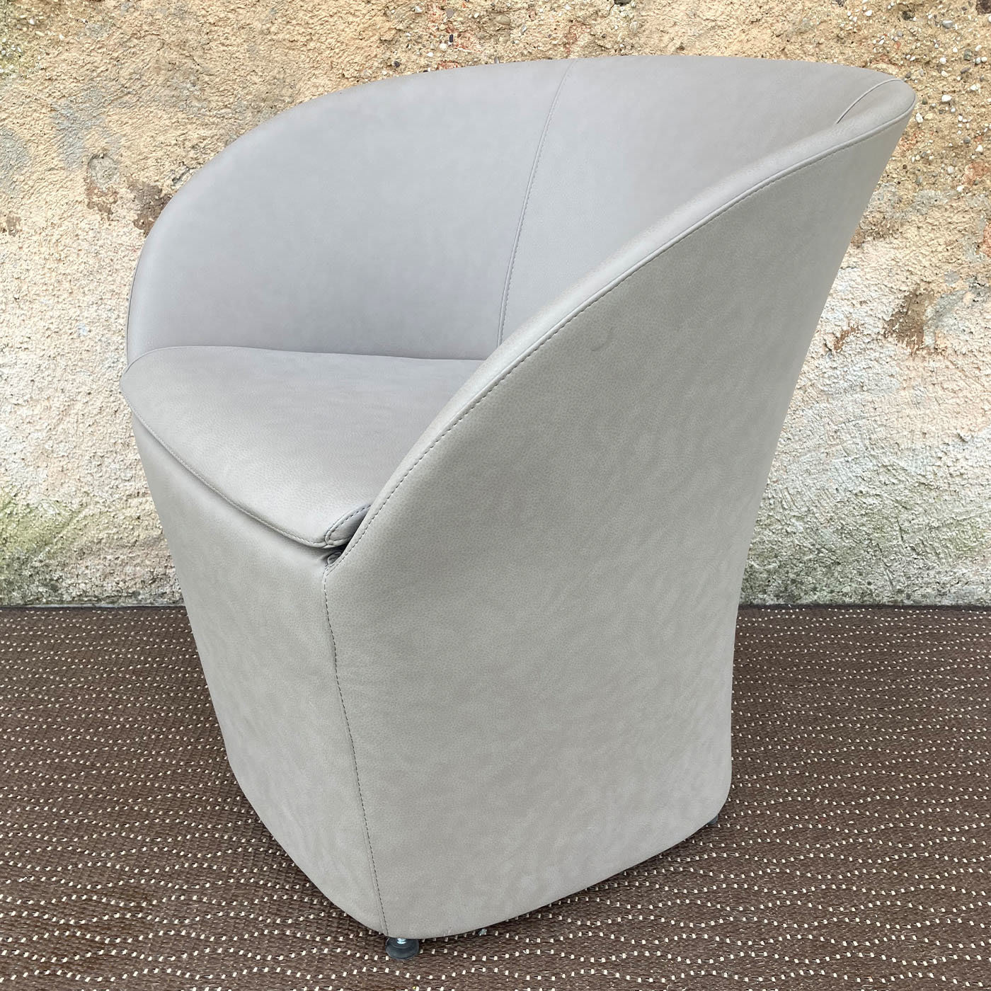 Farra White Leather Armchair - Trevisan Asolo