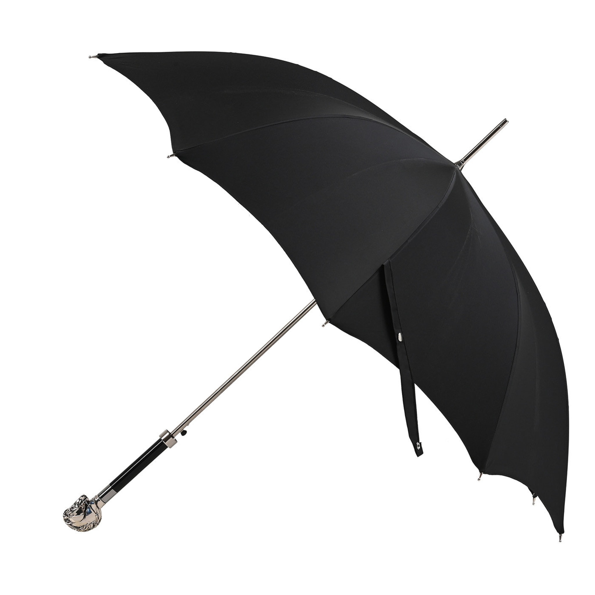 Black Honeycomb Umbrella with Horse Handle - Main view