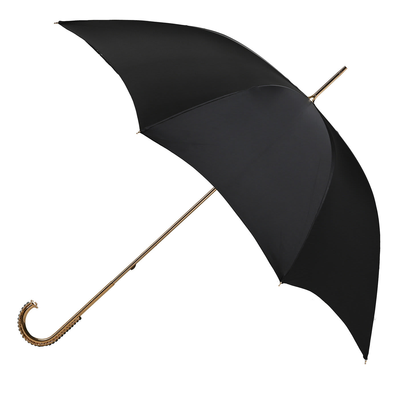 Parapluie canne imprimé feuillage