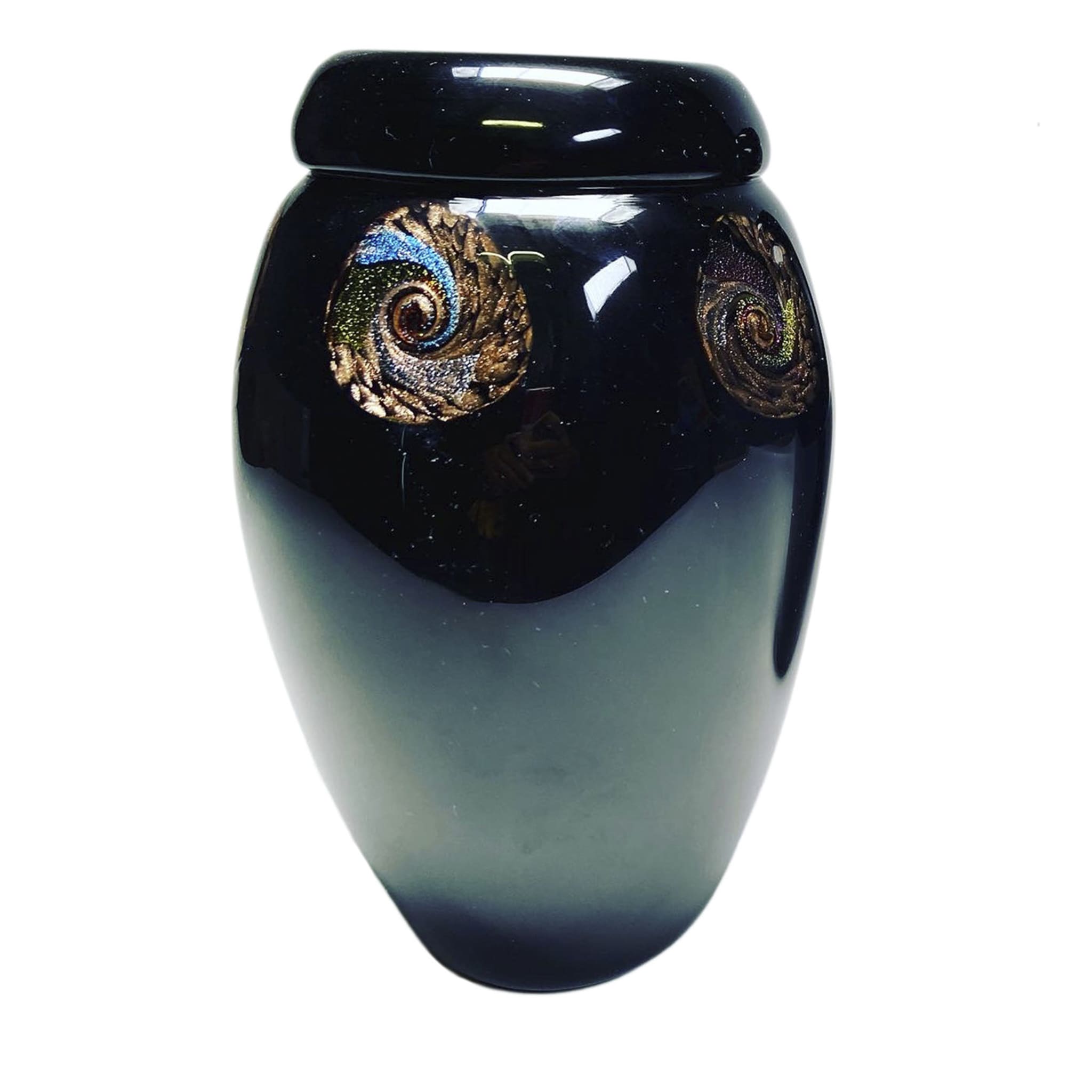 Risvolto Large Black Vase  - Main view