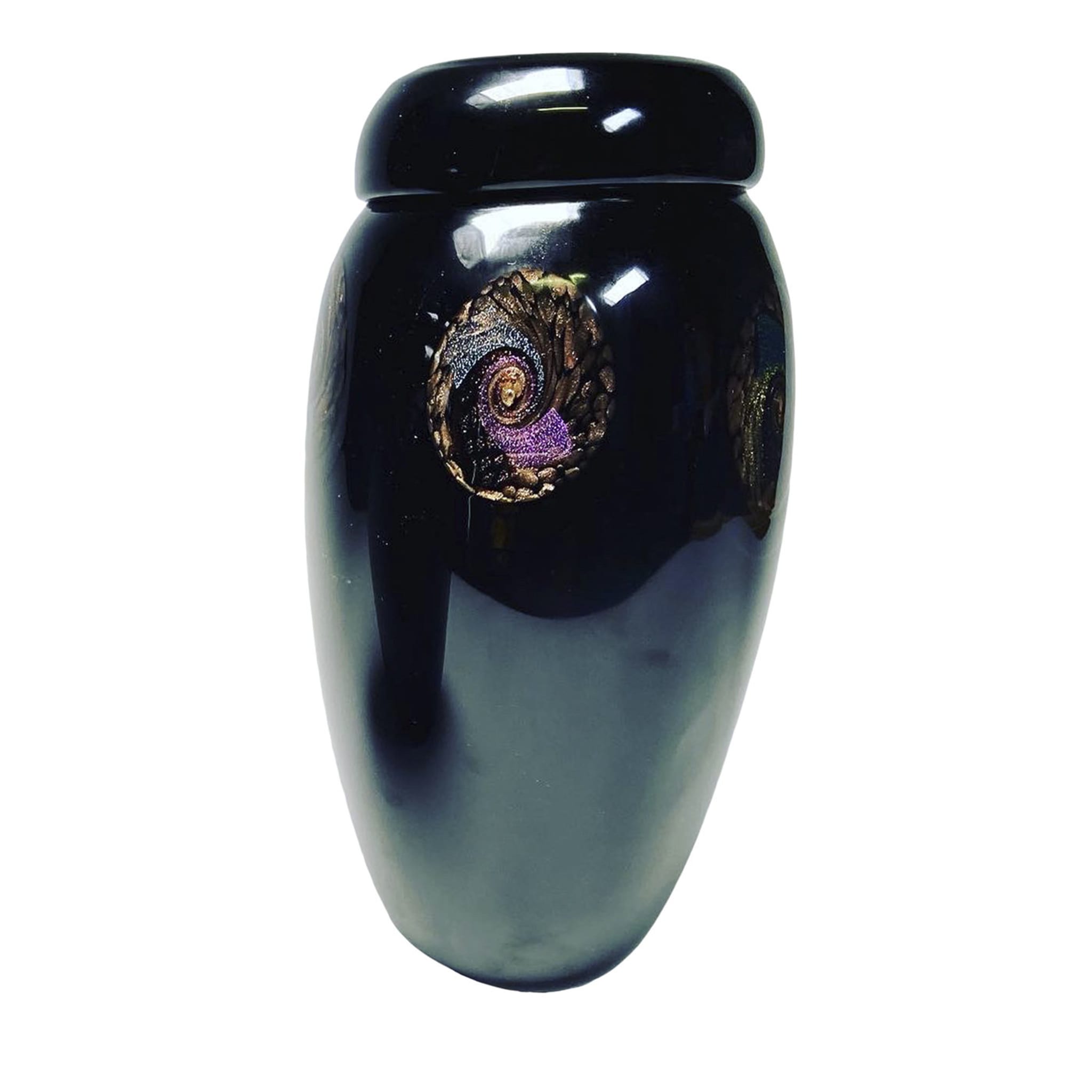 Risvolto Medium Black Vase  - Main view