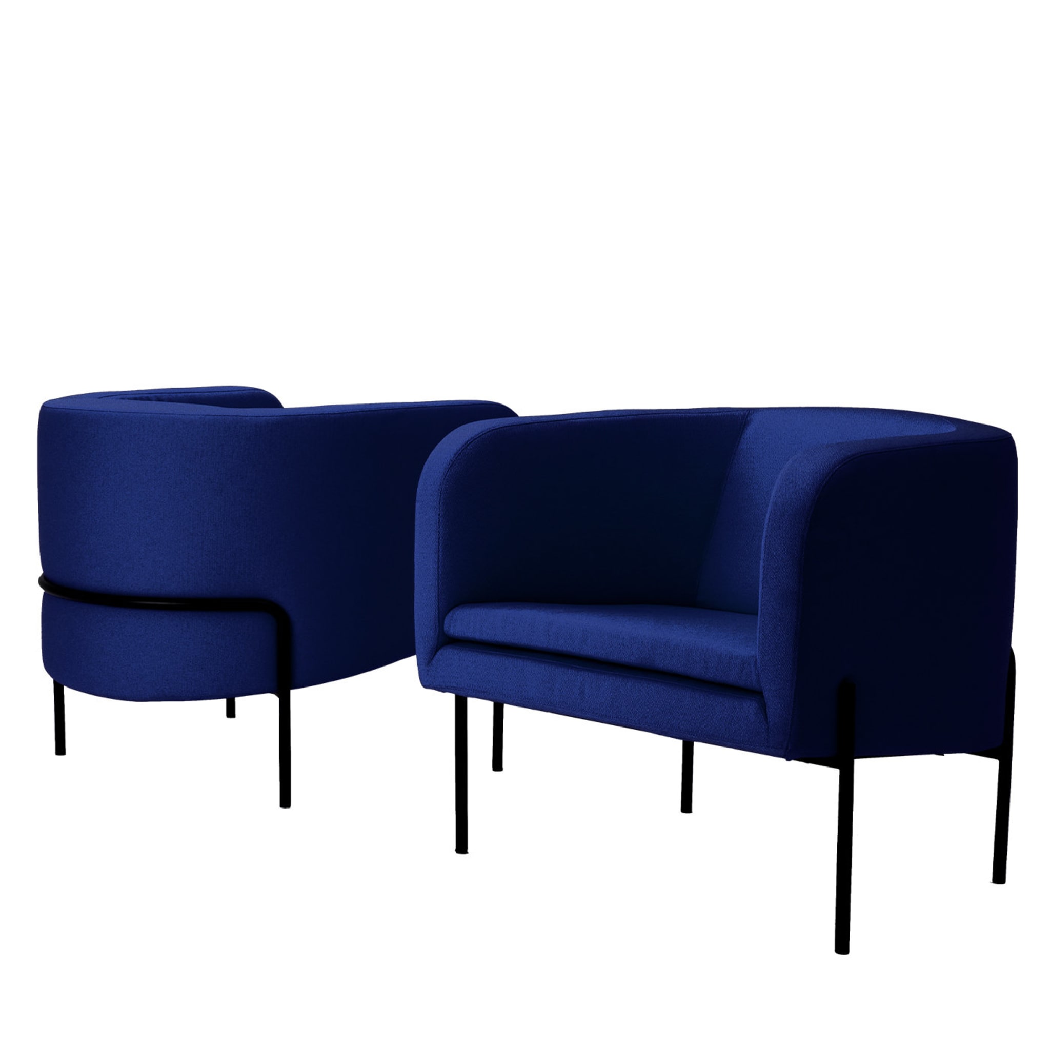 Blauer Laetitia-Sessel von Fabio Fantolino - Alternative Ansicht 3