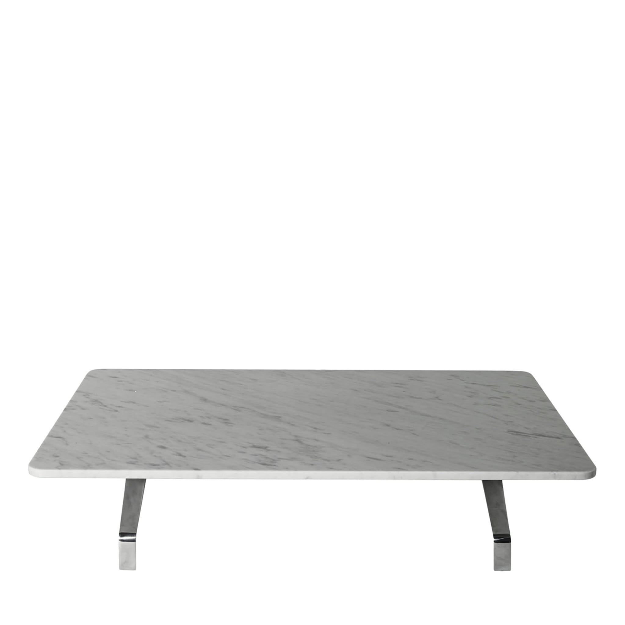Pons Small White Marble Table by Rodolfo Dordoni - Main view
